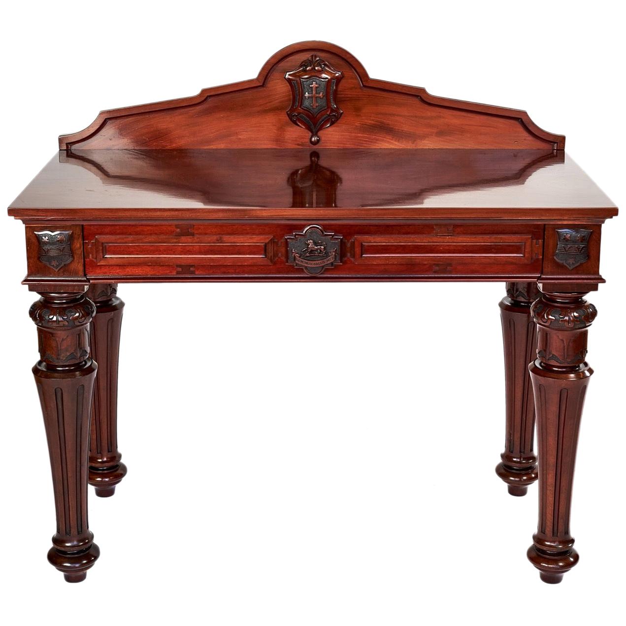 Rare 19th Century Antique Victorian Mahogany Hall/Serving Table