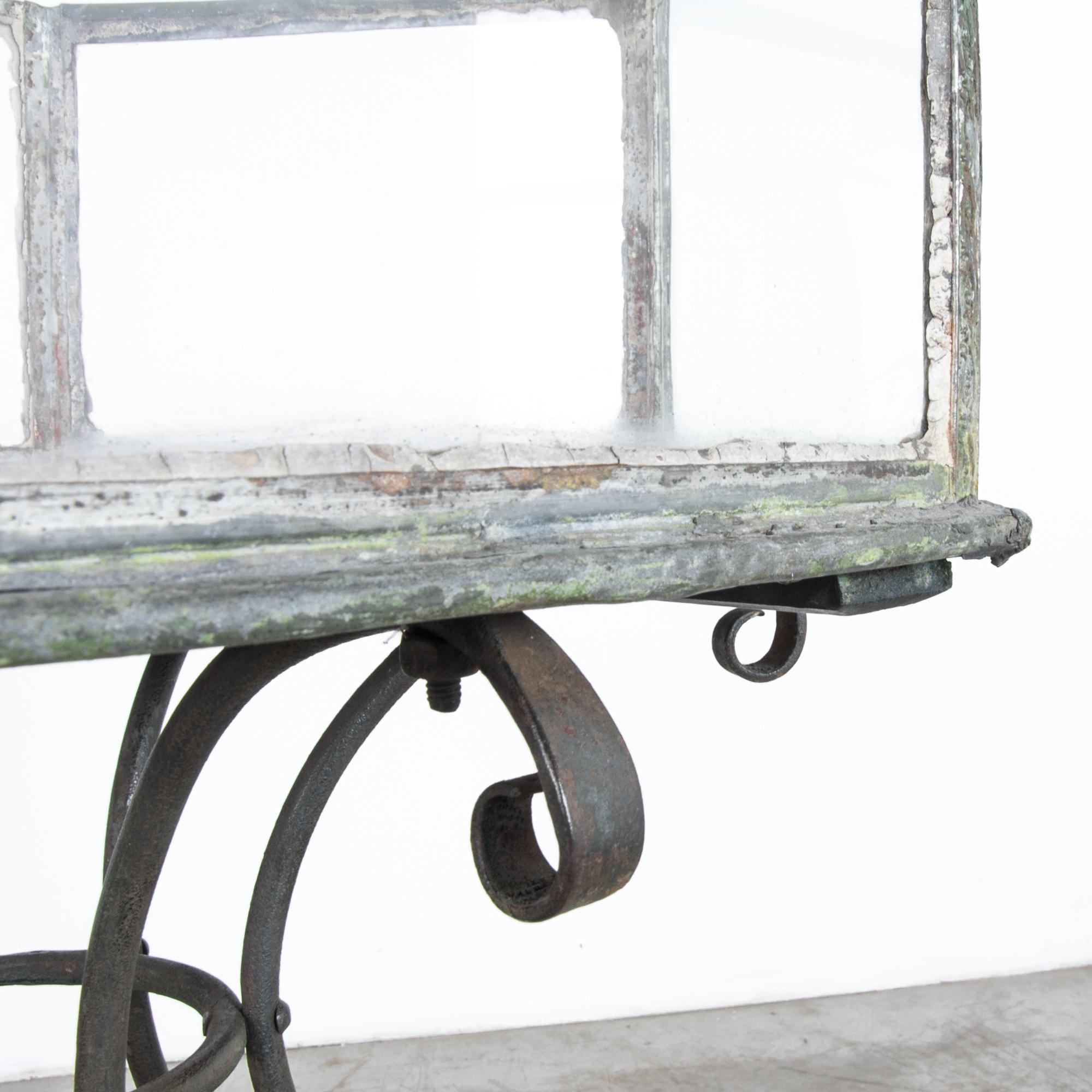 Rare 19th Century Aquarium on Wrought Iron Stand 1