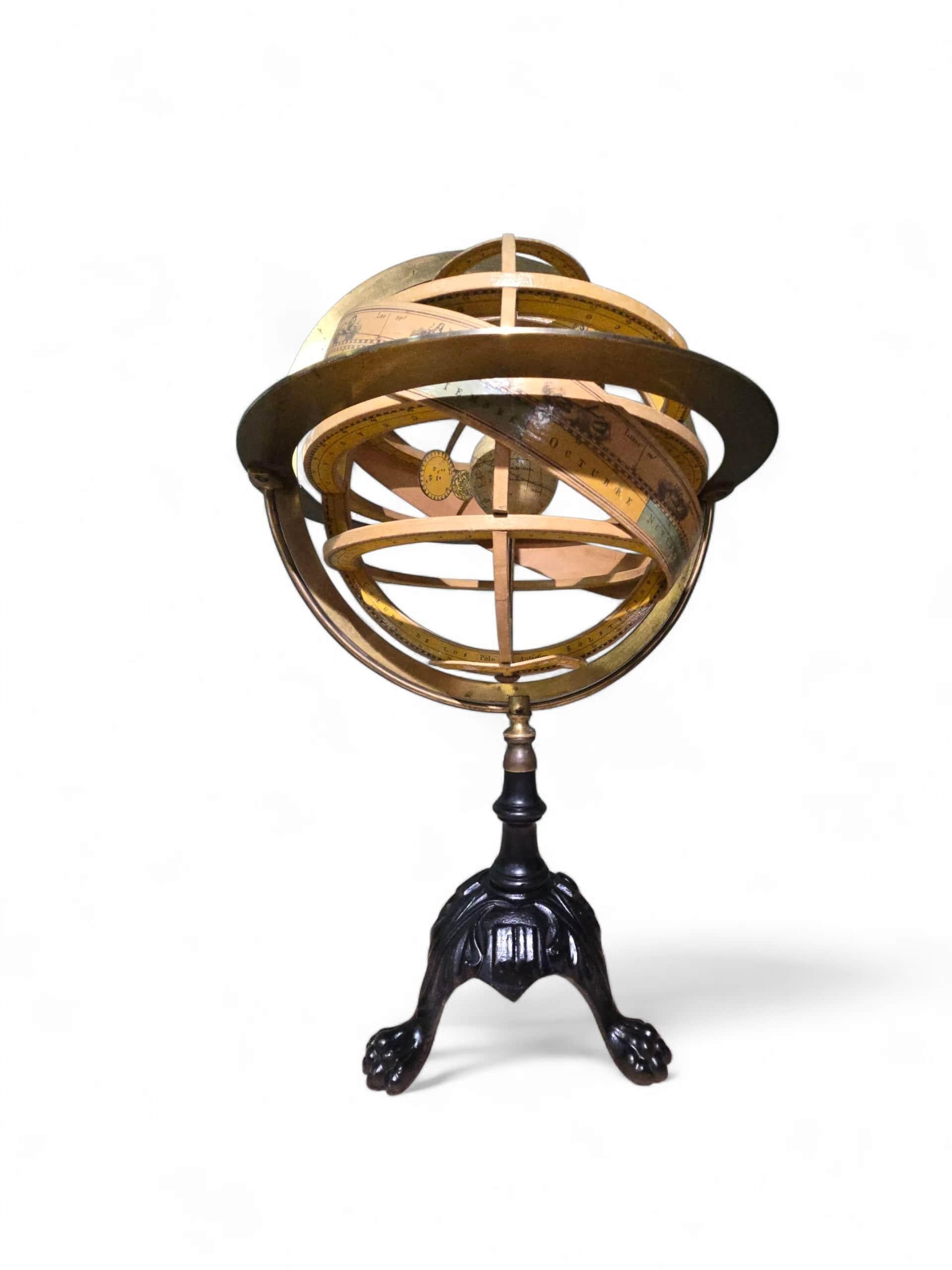 Rara sfera armillare del XIX secolo di Faustino Paluzie - Barcellona, 1880 ca. in vendita 5