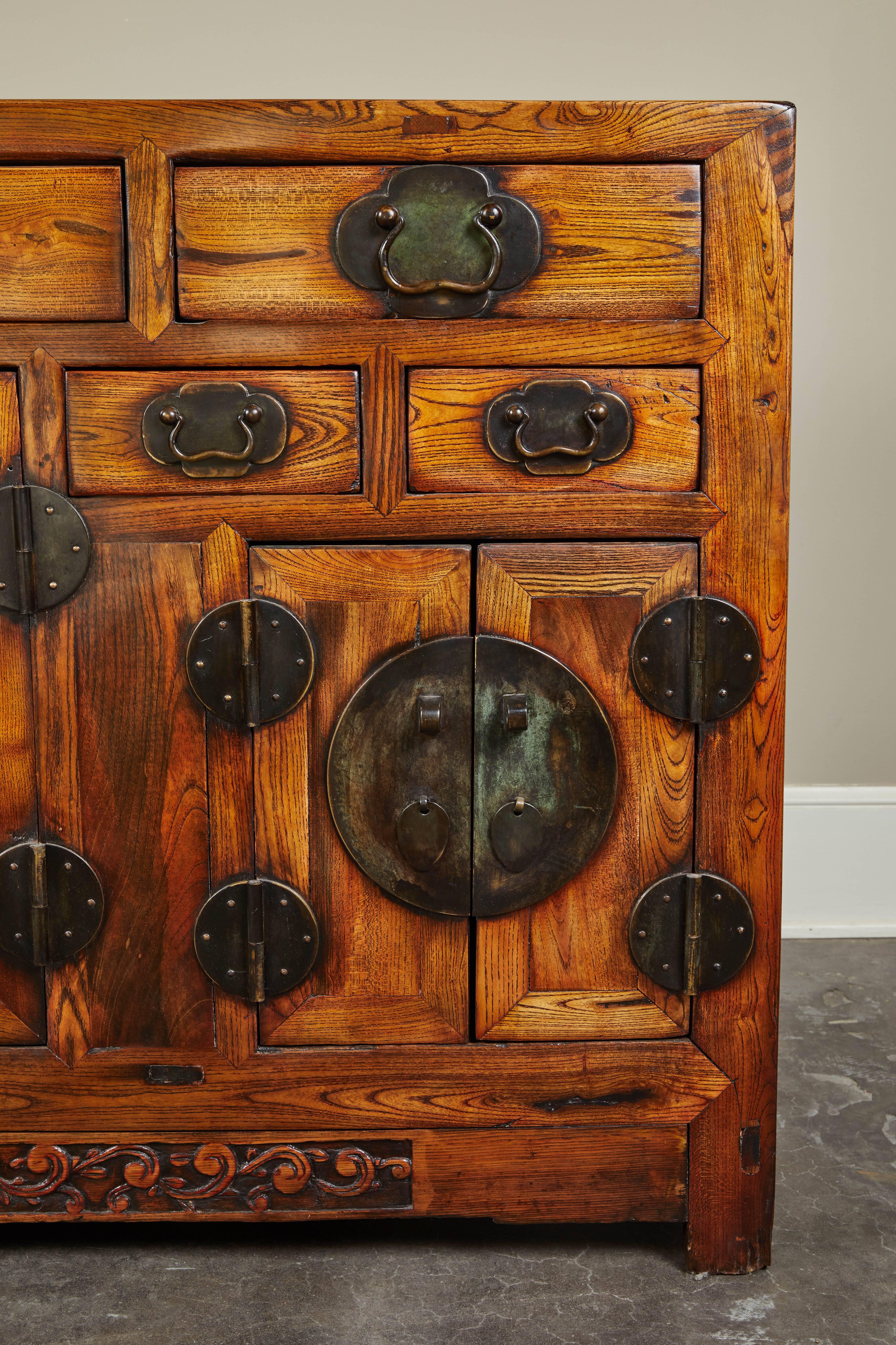 Rare 19th Century Chinese Elm Sideboard 6
