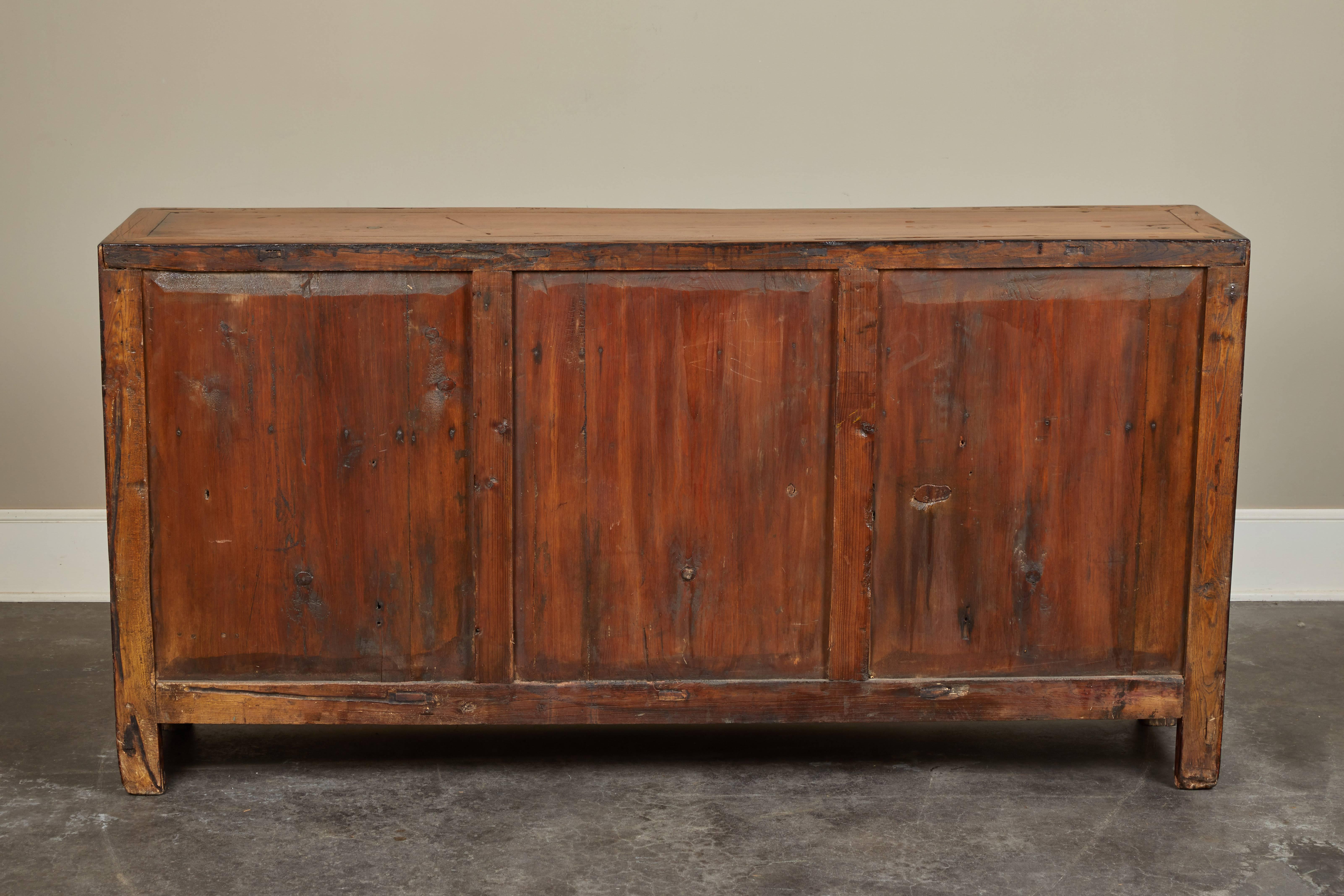 Rare 19th Century Chinese Elm Sideboard 11
