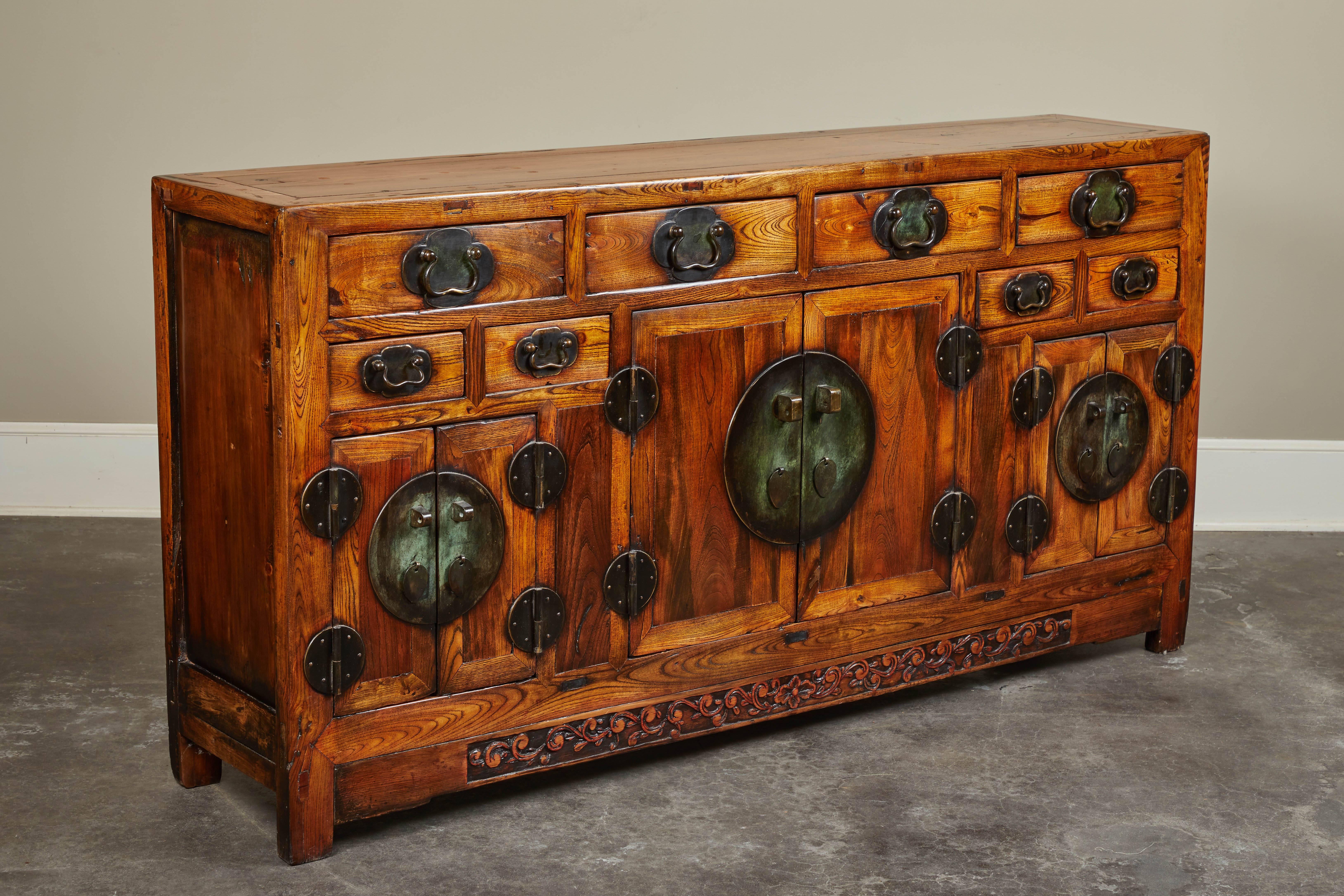 Rare 19th Century Chinese Elm Sideboard 2