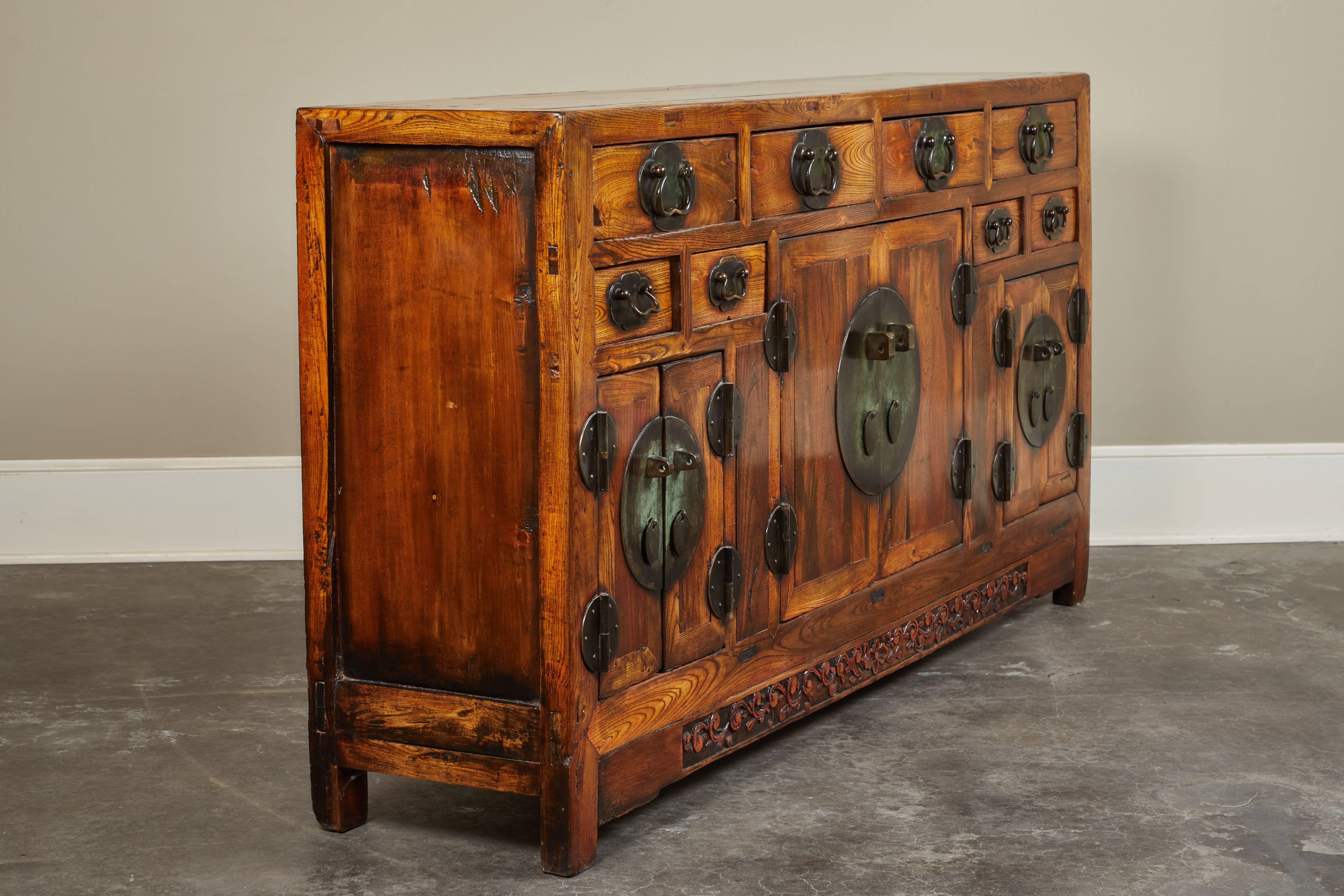 Rare 19th Century Chinese Elm Sideboard 3