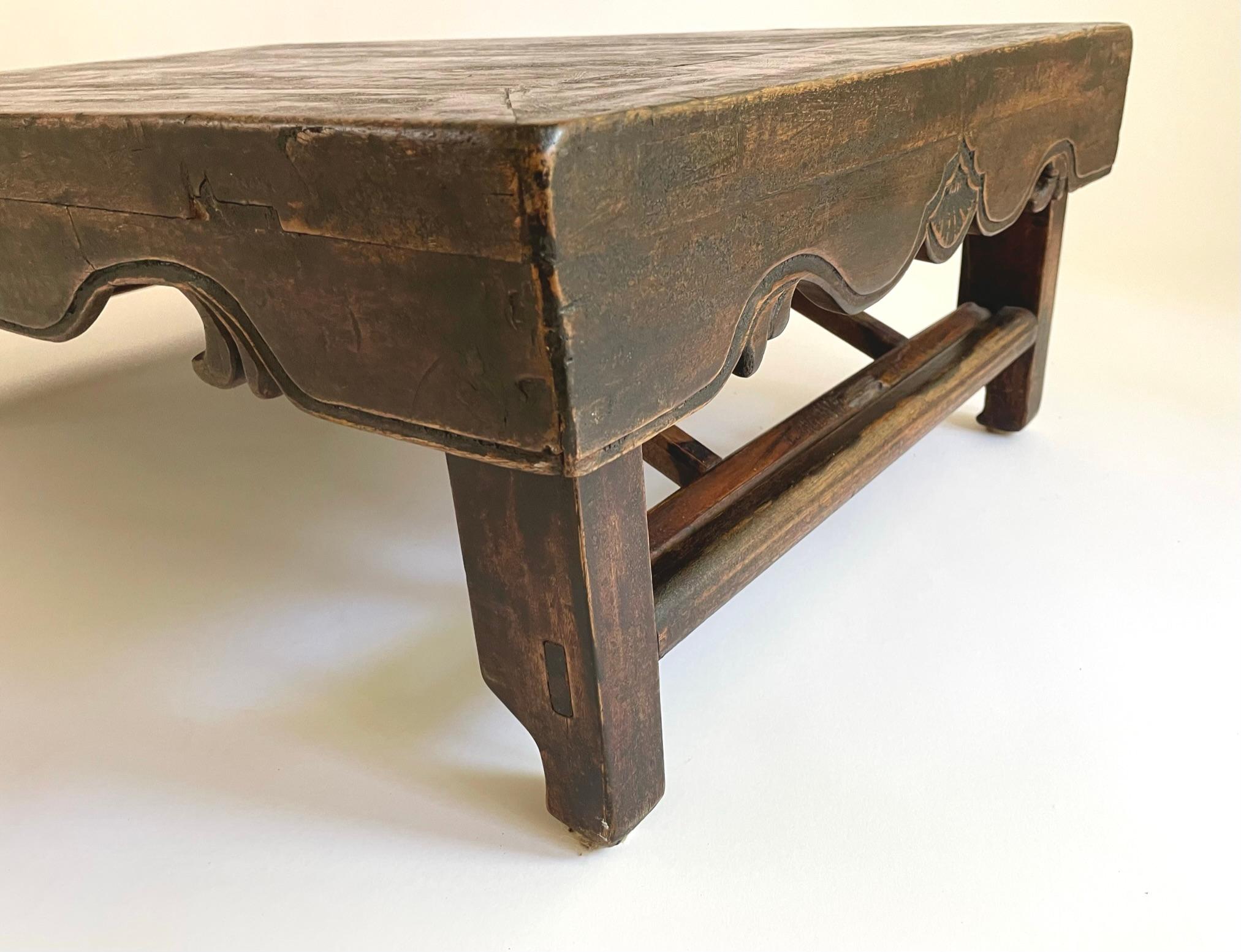 Rare 19th Century Chinese Folding Low Table 'Kang Table' For Sale 5