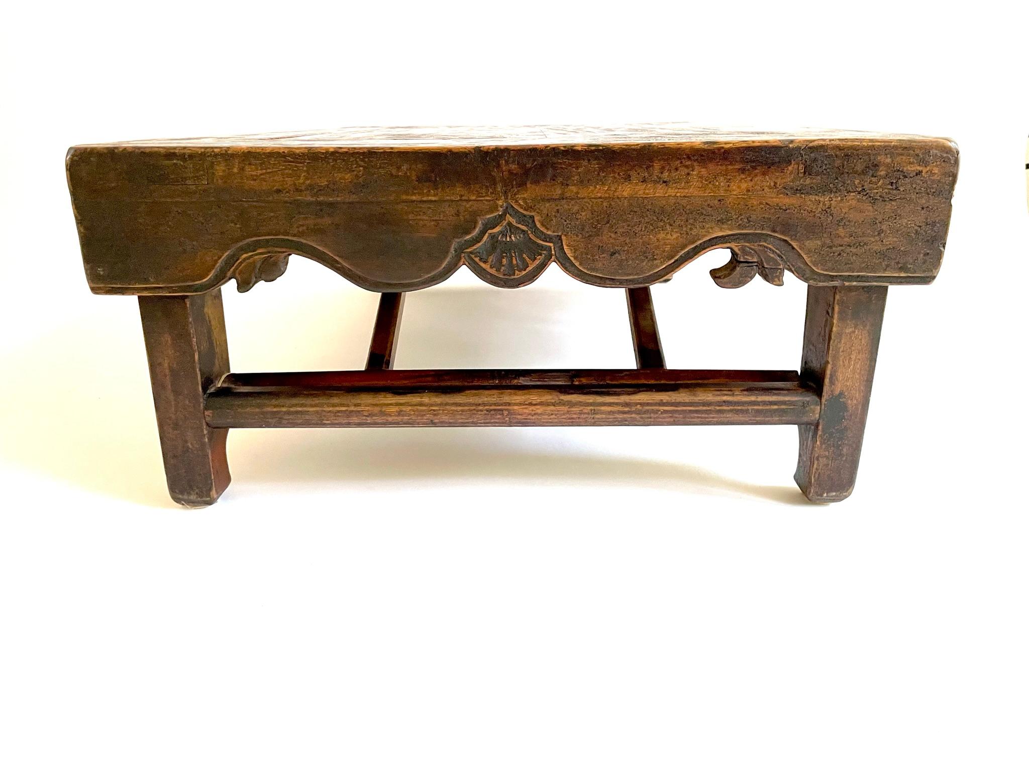 Rare 19th Century Chinese Folding Low Table 'Kang Table' For Sale 7