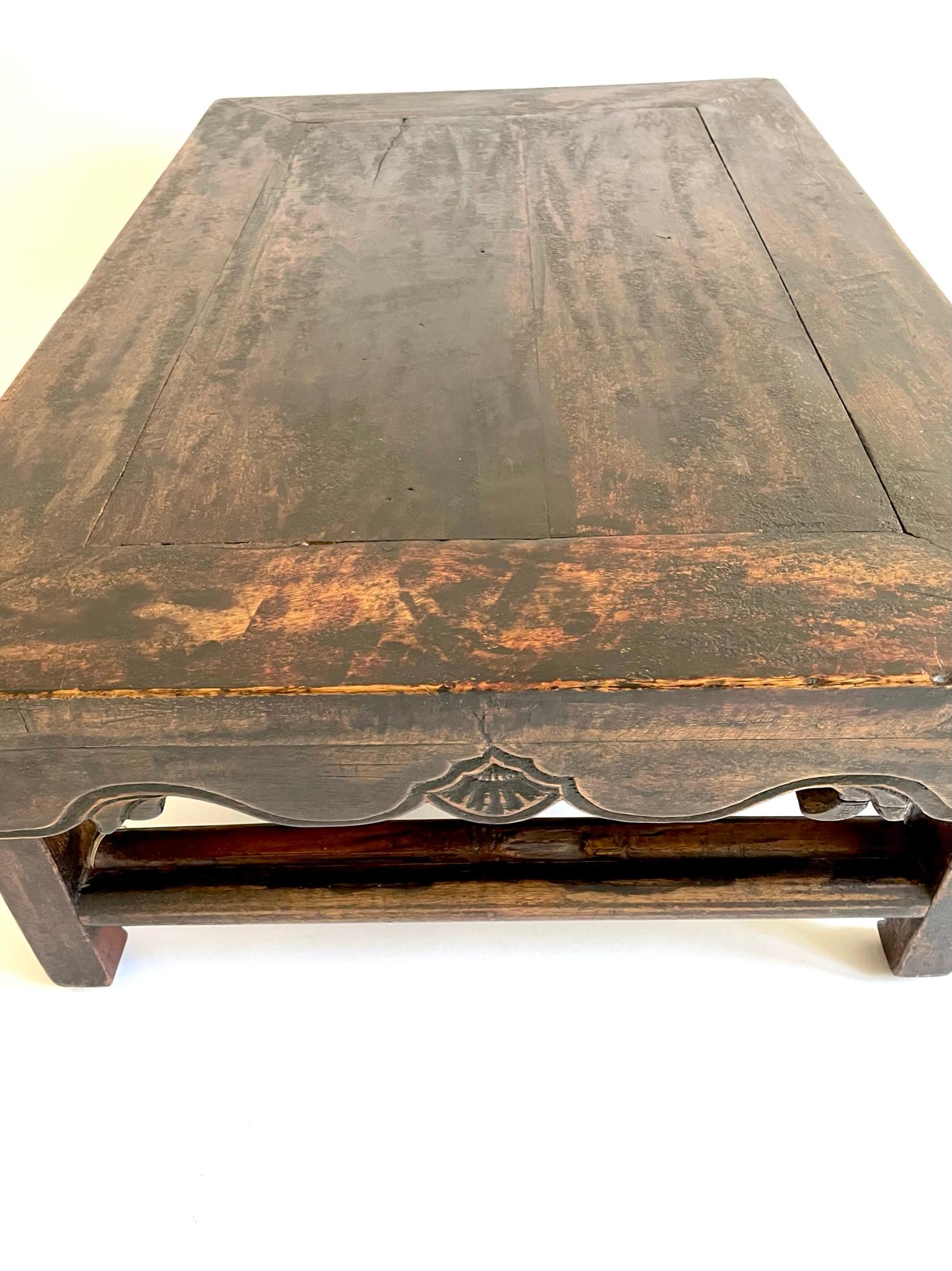 Rare 19th Century Chinese Folding Low Table 'Kang Table' For Sale 8