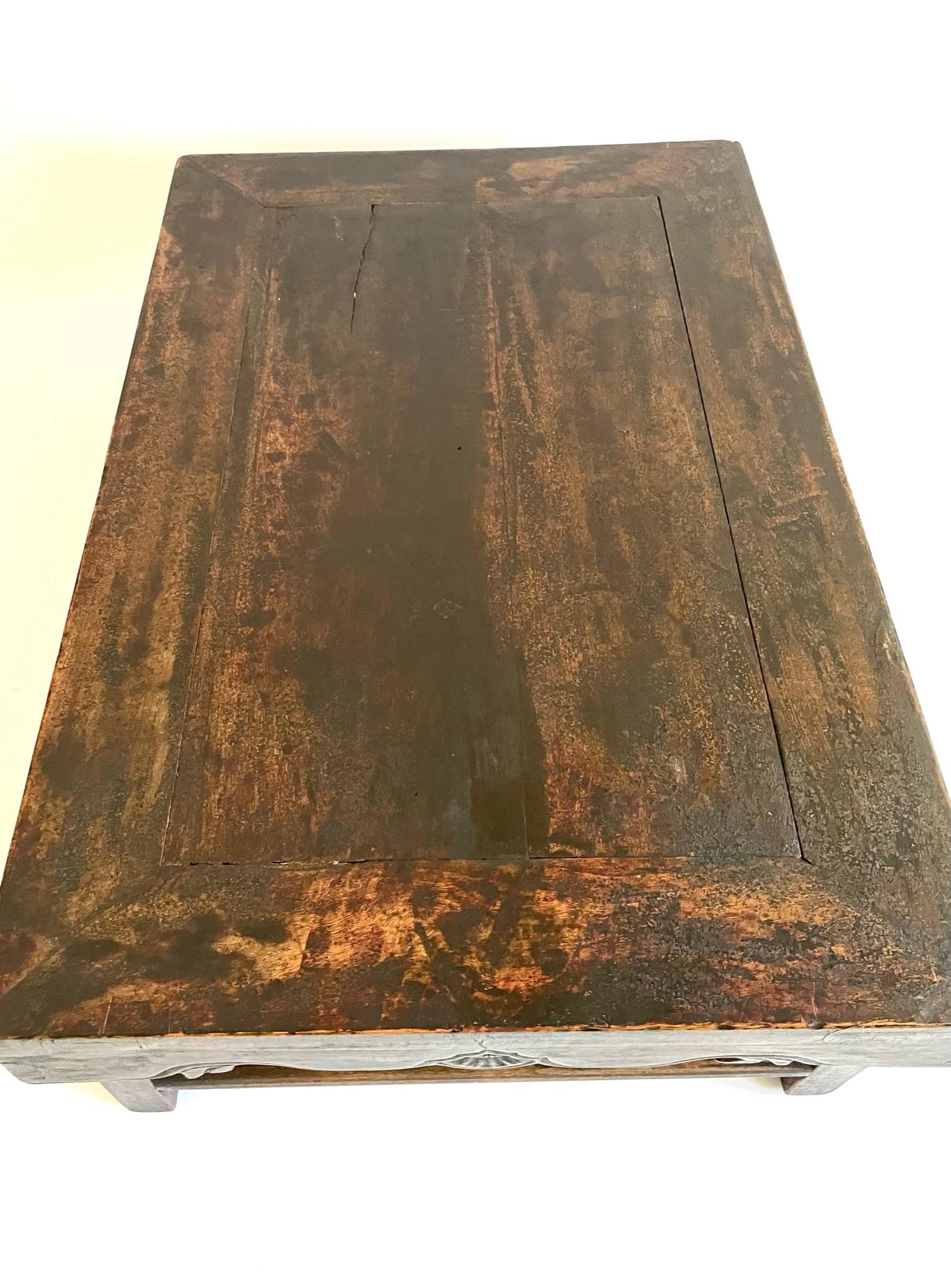 Rare 19th Century Chinese Folding Low Table 'Kang Table' For Sale 9
