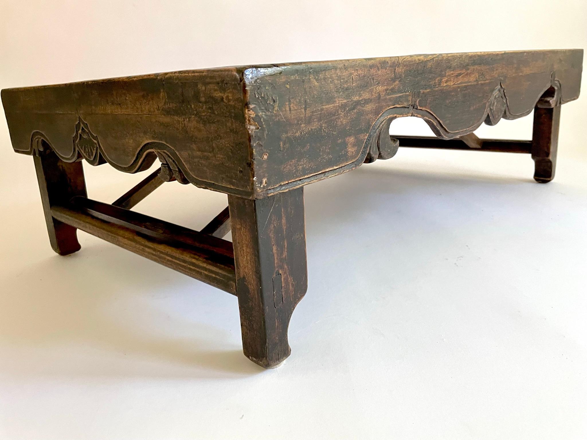 Rare 19th Century Chinese Folding Low Table 'Kang Table' For Sale 10