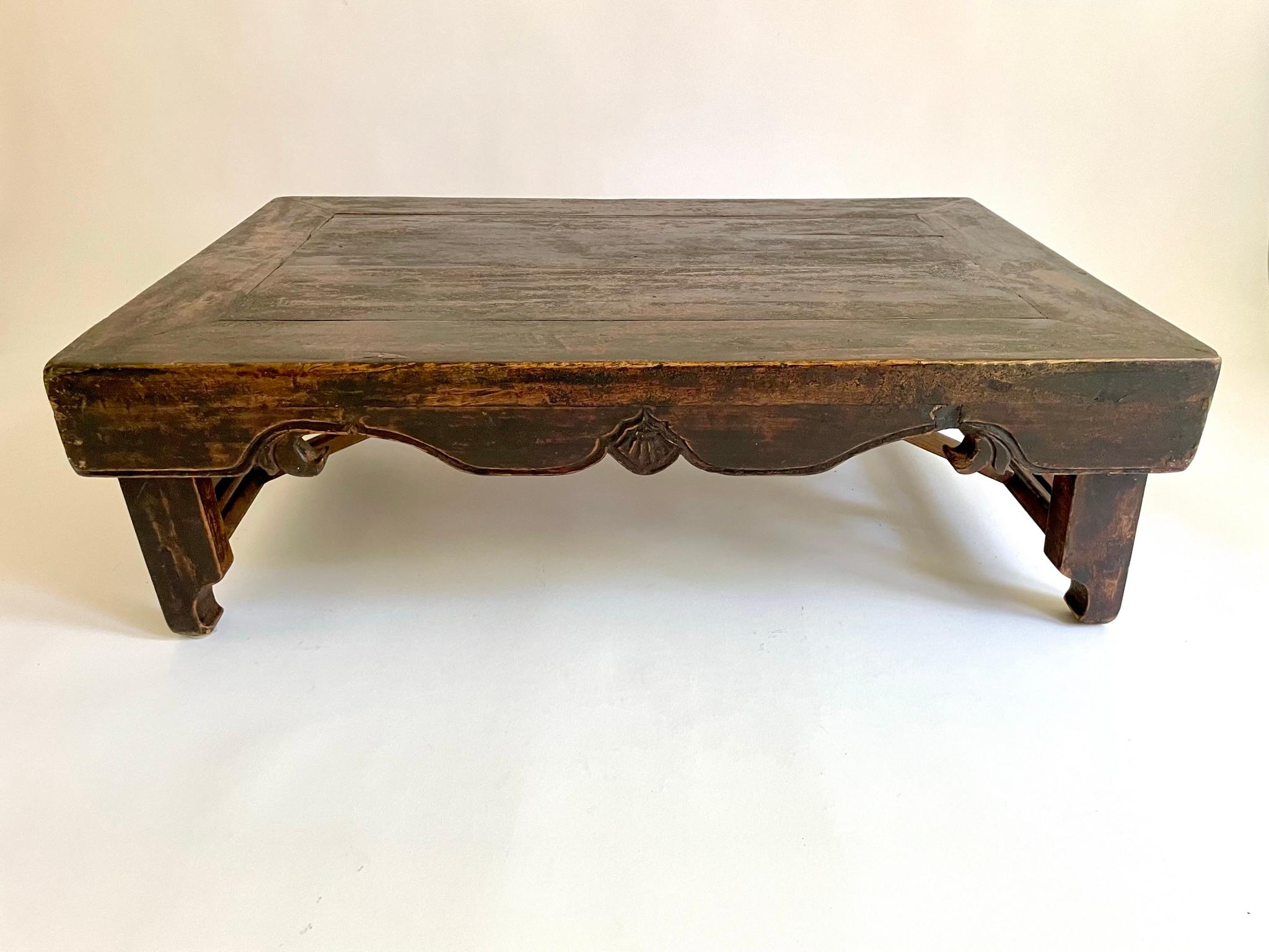 Rare 19th Century Chinese Folding Low Table 'Kang Table' For Sale 12