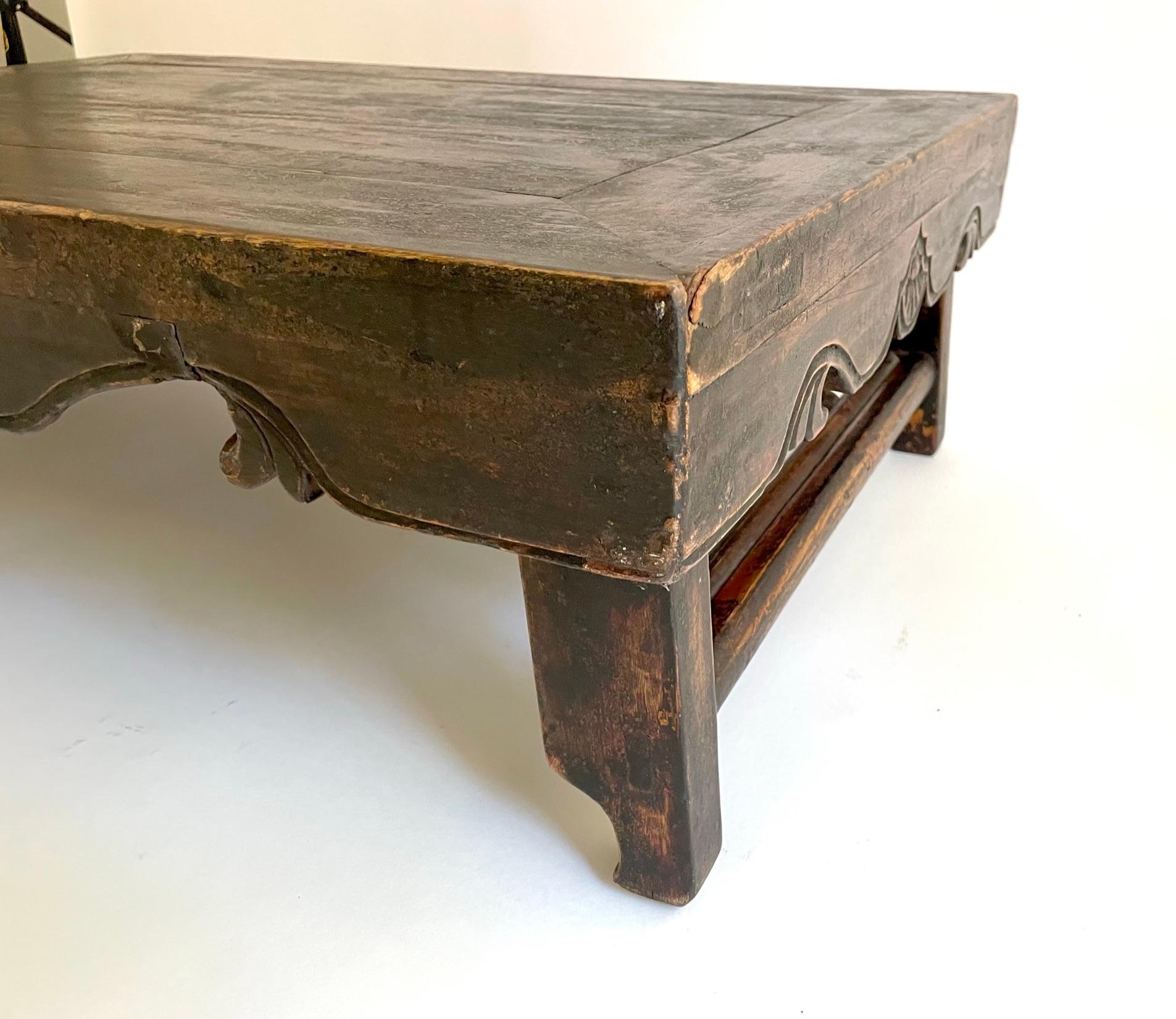 Rare 19th Century Chinese Folding Low Table 'Kang Table' For Sale 13