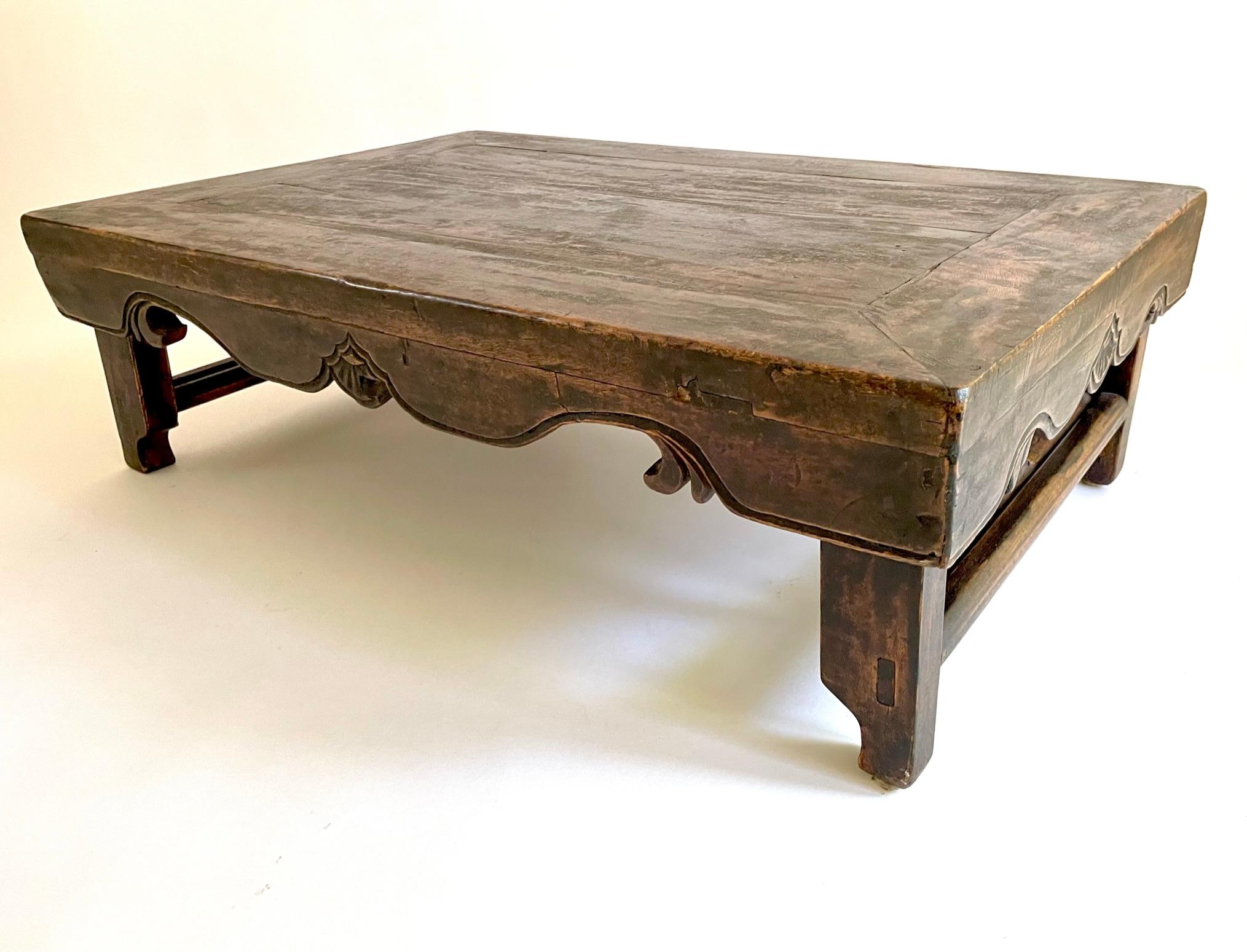 Rare 19th Century Chinese Folding Low Table 'Kang Table' For Sale 2