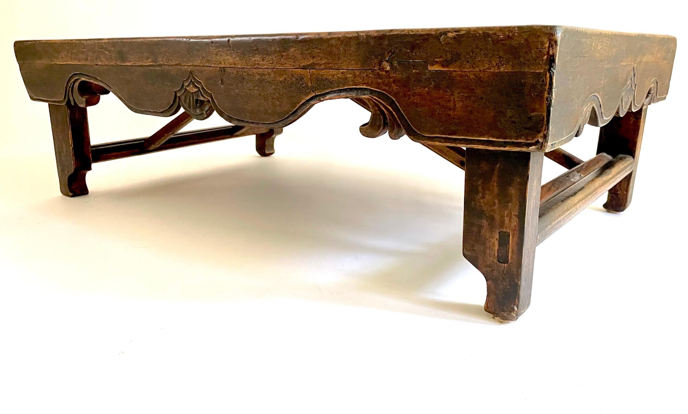 Rare 19th Century Chinese Folding Low Table 'Kang Table' For Sale 3