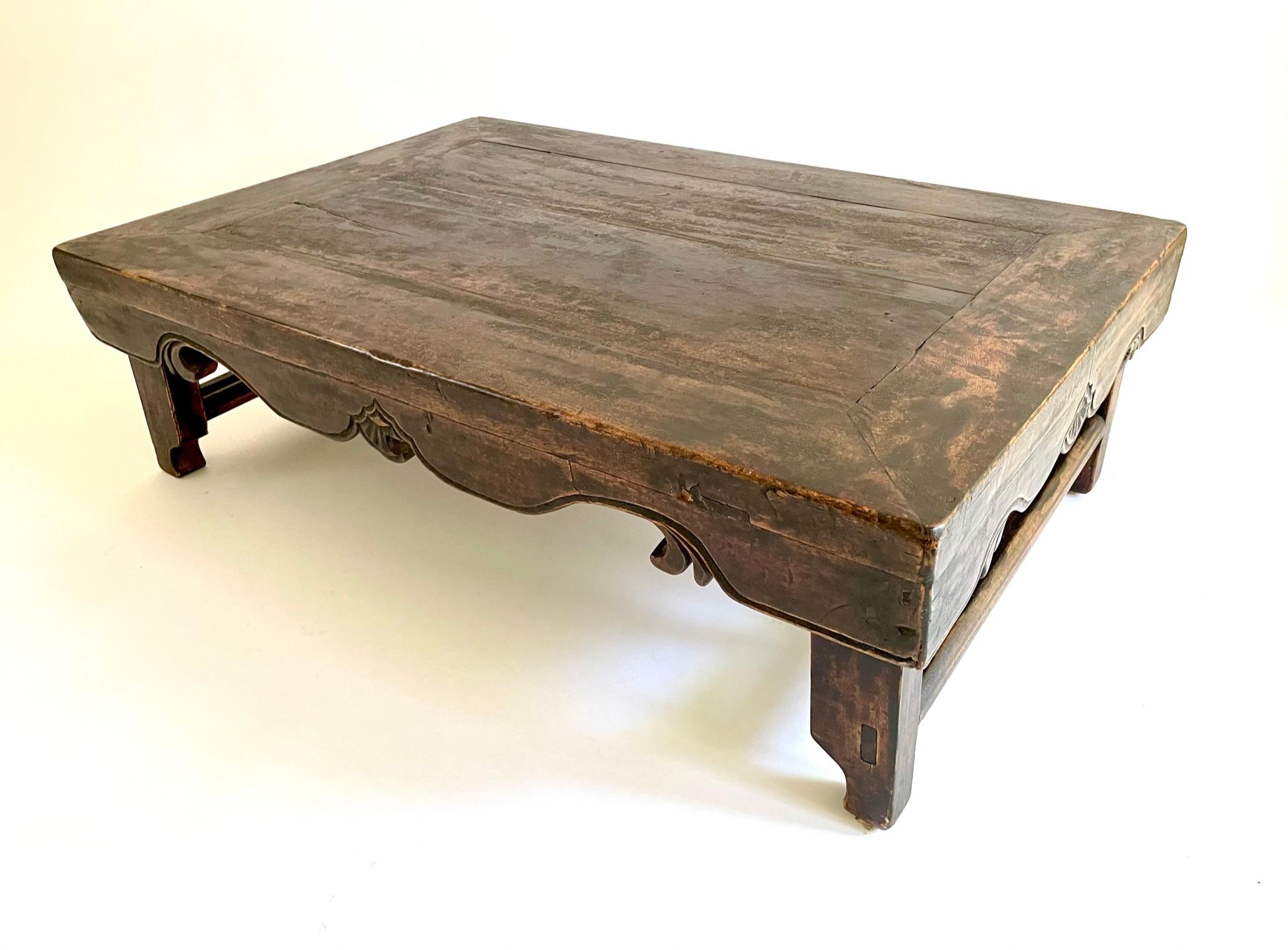 Rare 19th Century Chinese Folding Low Table 'Kang Table' For Sale 4