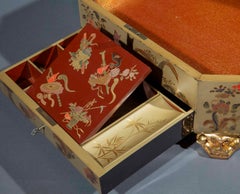Seltene chinesische Foochow-Lackdose aus dem 19.