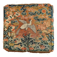 Rare 19th Century Civil Rank Badge with Paradise Flycatcher