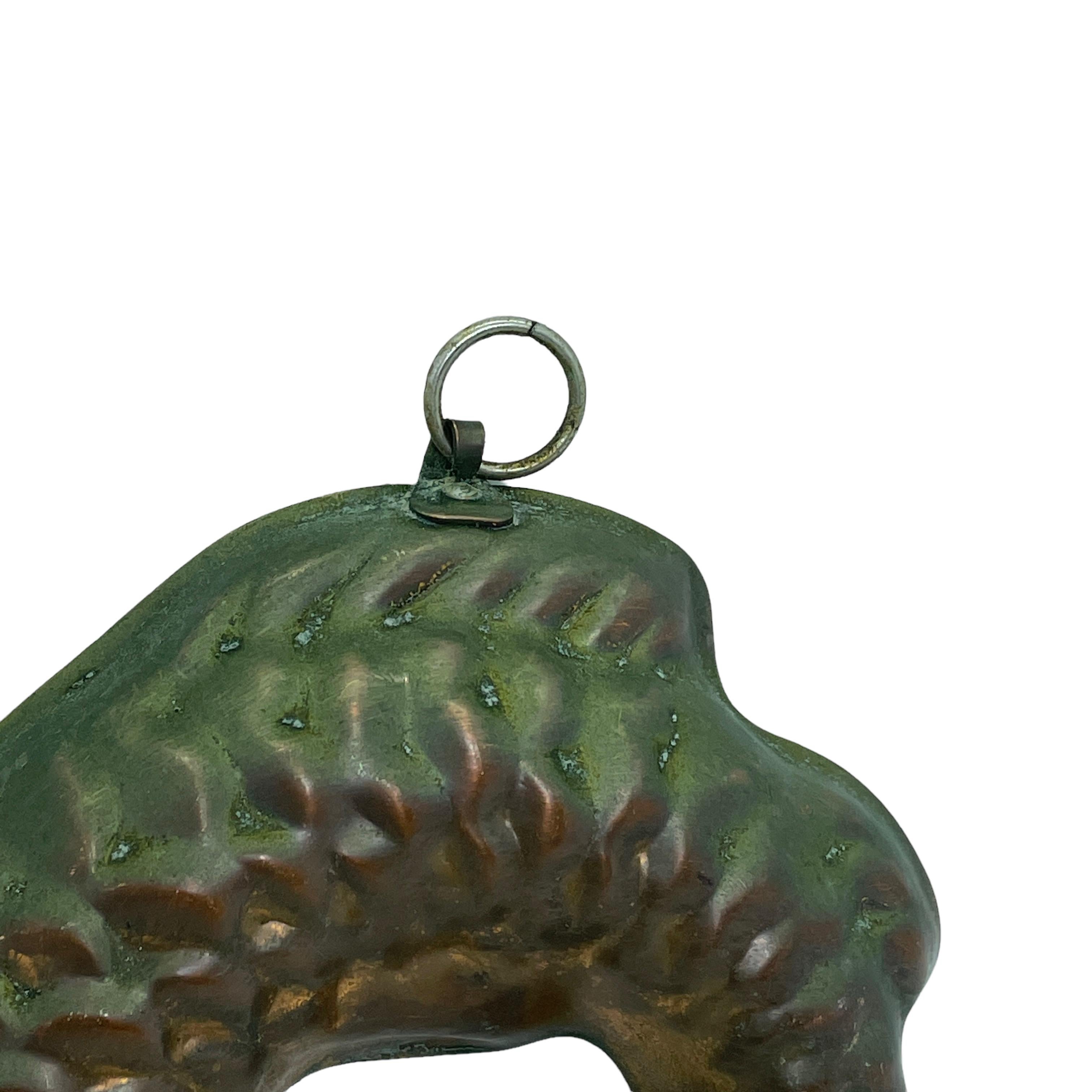 Rare 19th Century Copper Fish Backing Cake Mold, German Antique In Good Condition In Nuernberg, DE