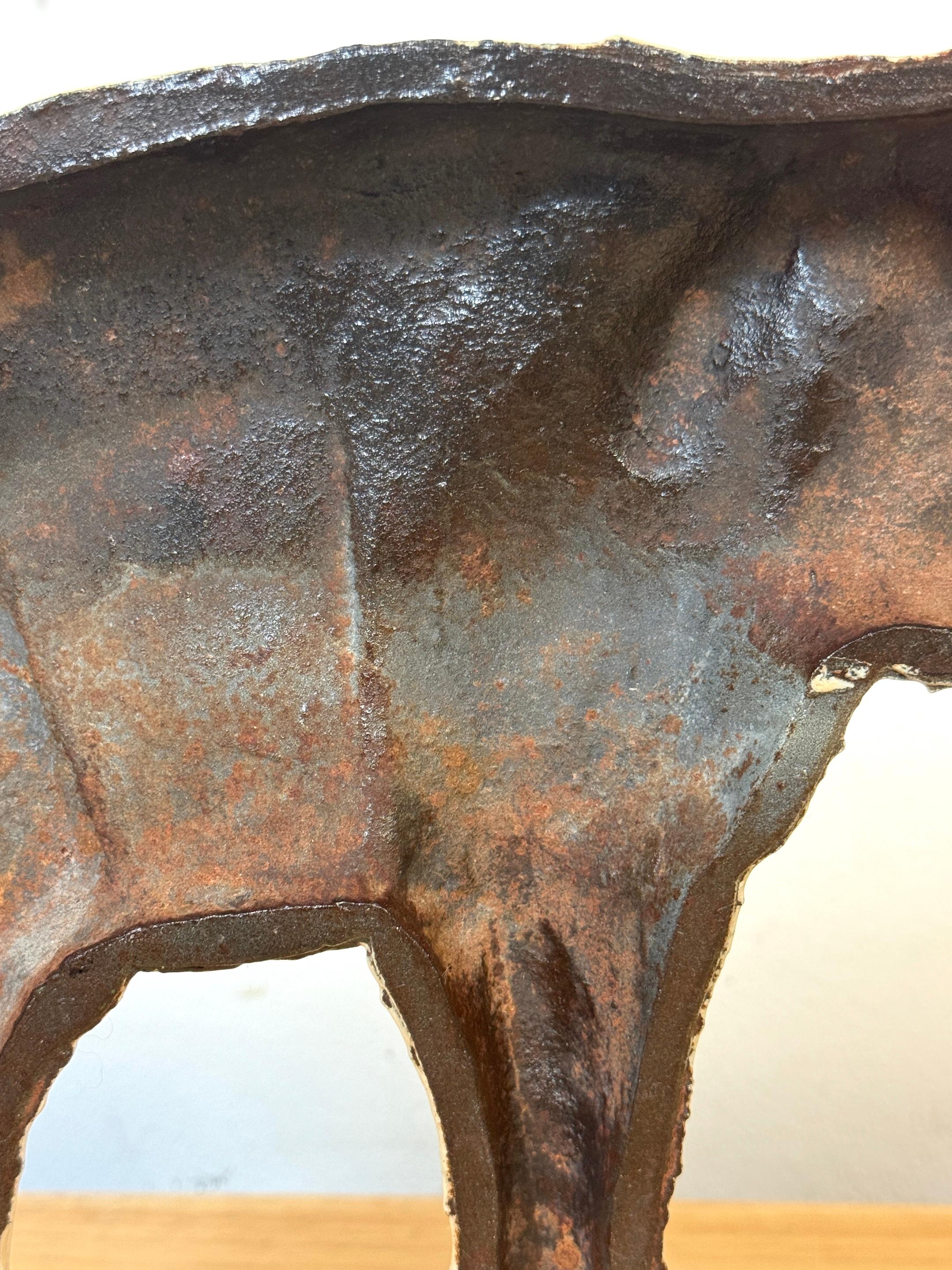 Raro fermaporta inglese del XIX secolo in ghisa smaltata raffigurante Jumbo l'elefante in vendita 1