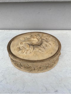 Rare 19th Century English Majolica Caneware Game Pie, circa 1830