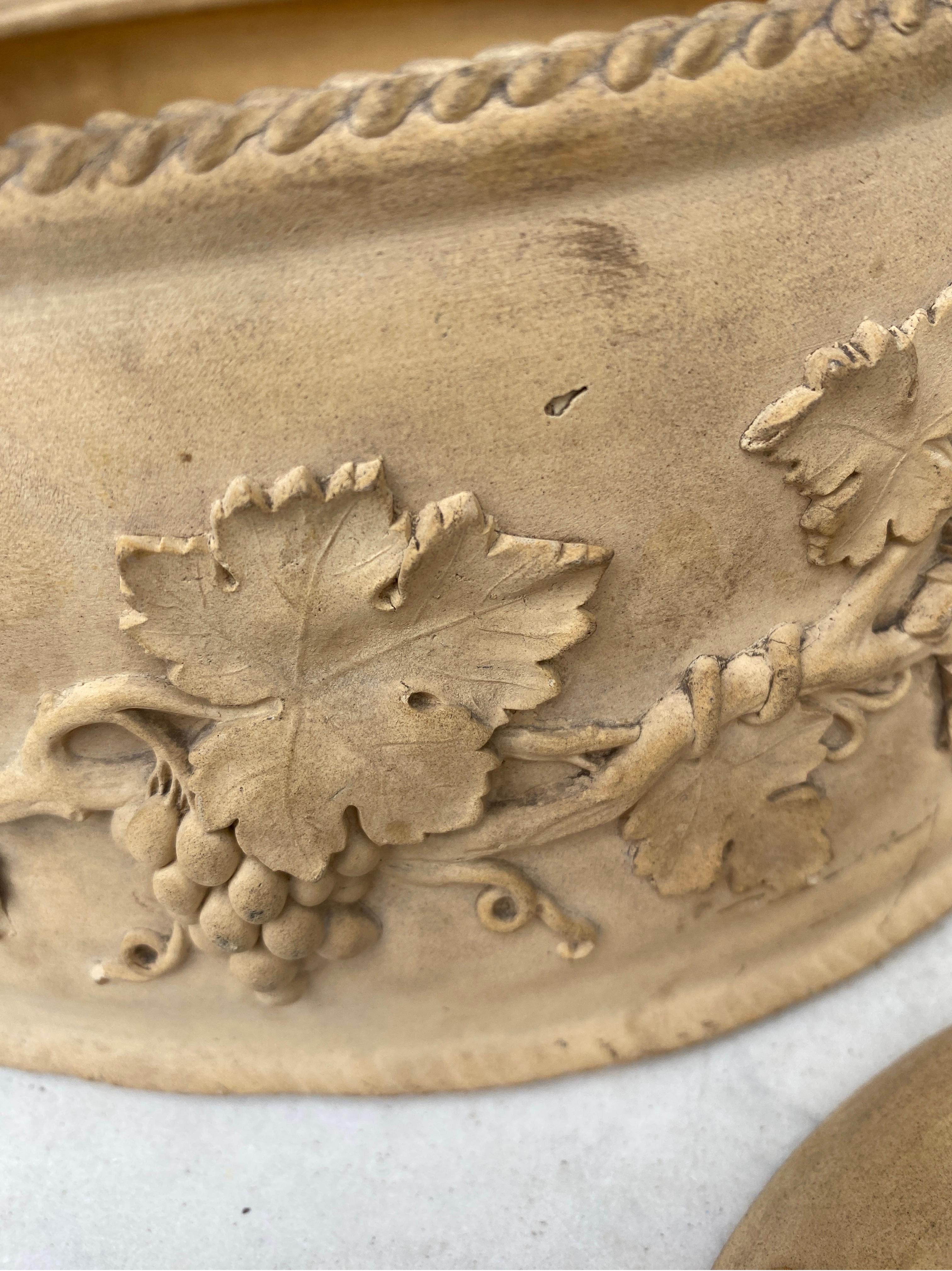 Céramique Rare tourte à gibier en faïence anglaise majolique du XIXe siècle, vers 1830 en vente