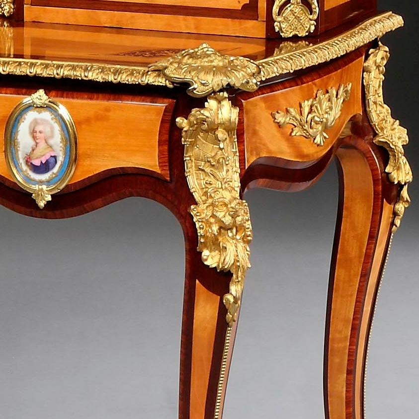 Louis XV Rare 19th Century English Writing Desk For Sale