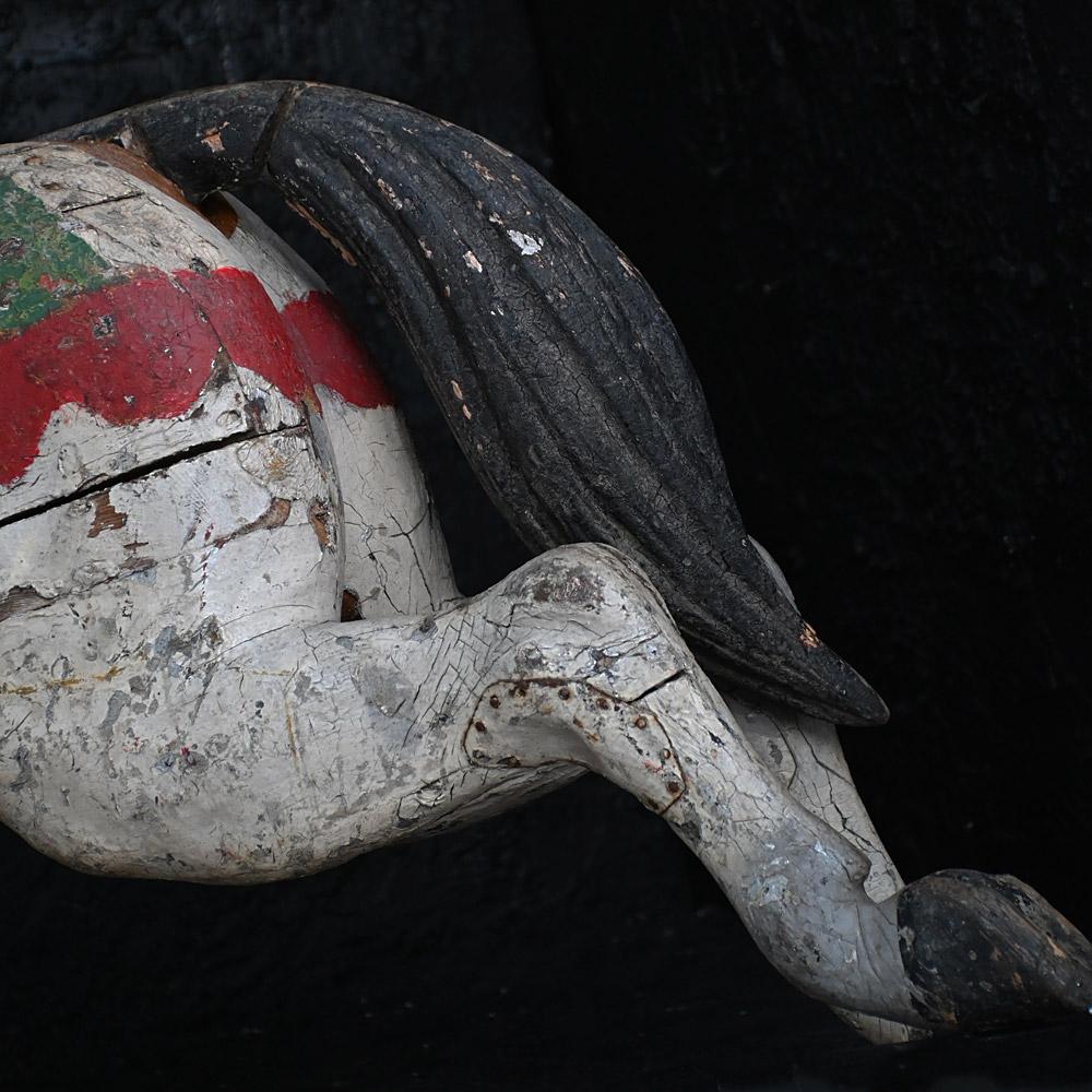 Rare carrousel de chevaux Bayol de foire du 19e siècle en vente 2