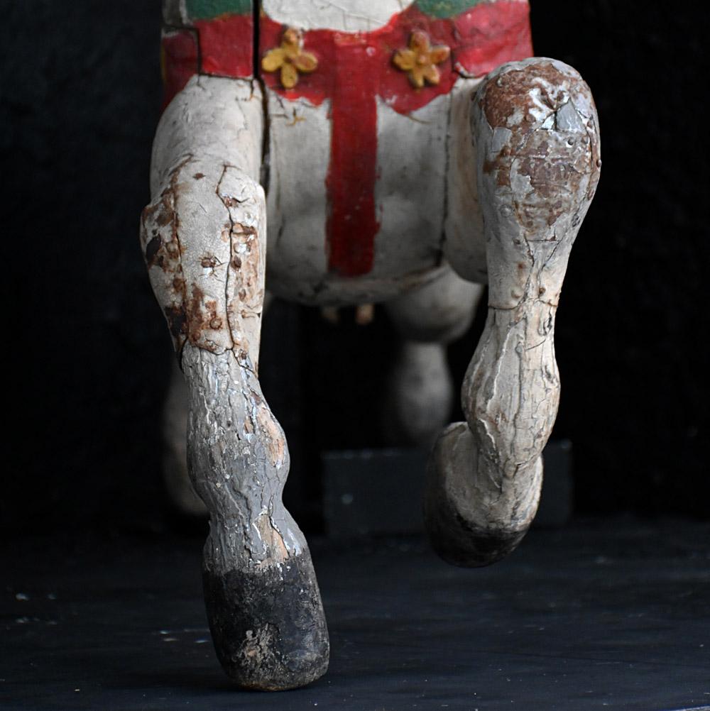 Début du 20ème siècle Rare carrousel de chevaux Bayol de foire du 19e siècle en vente