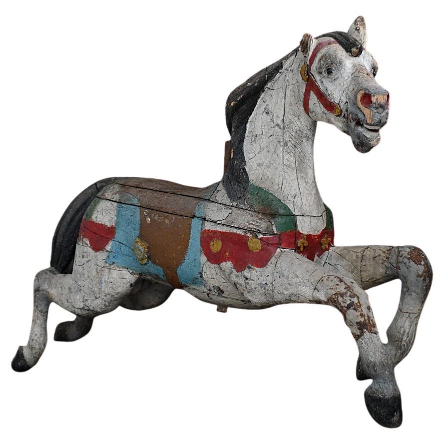 Seltenes Bayol-Karussellpferd aus dem 19.