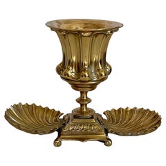 Rare 19th Century French Baroque Style Brass Intinction Set