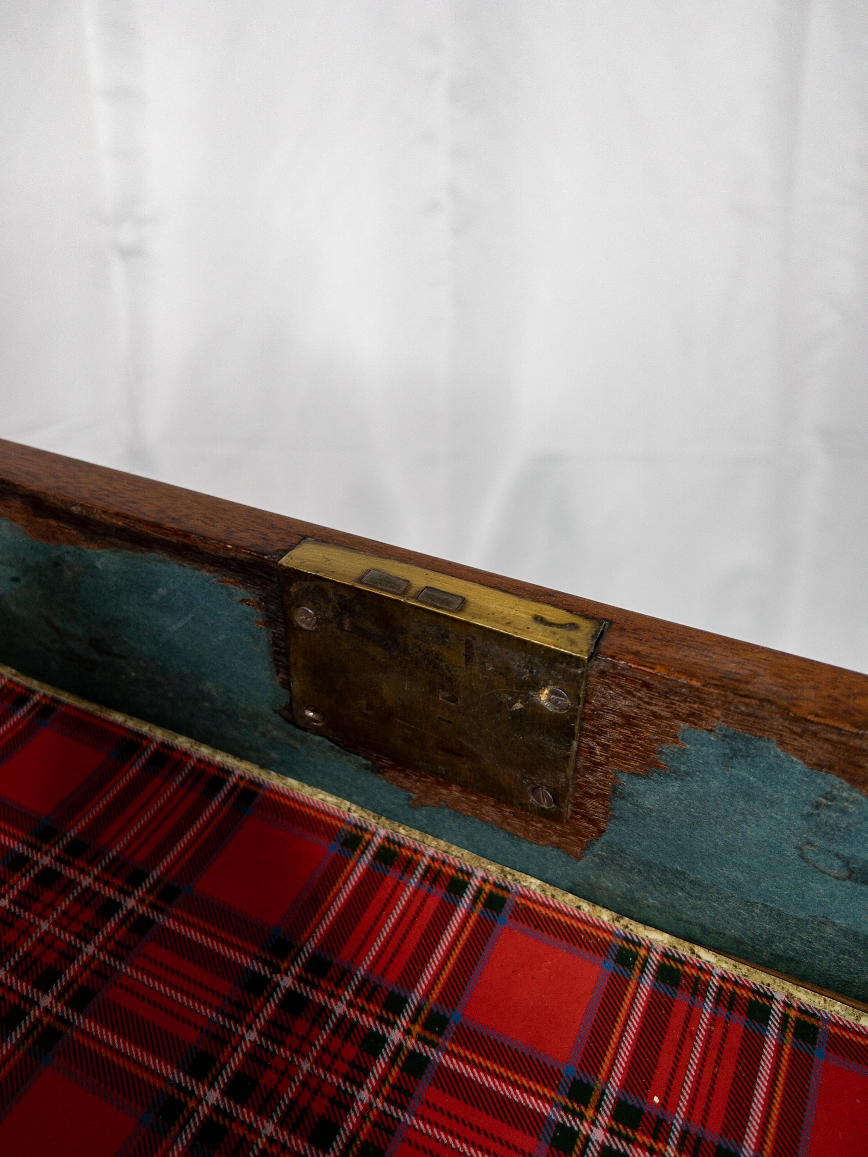 Rare 19th Century French Campaign Chest on Legs For Sale 9