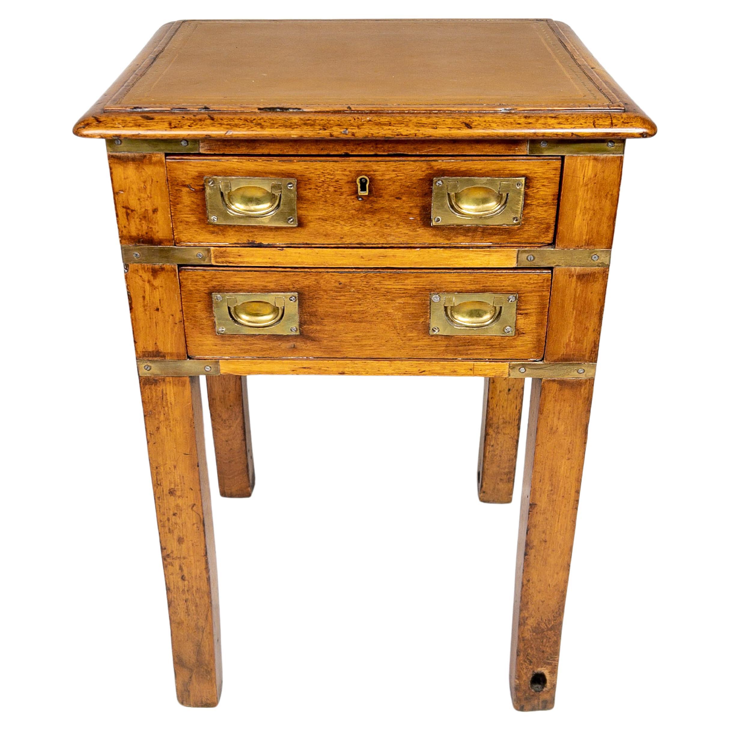 Rare 19th Century French Campaign Chest on Legs For Sale