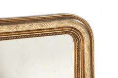 Rare 19th Century French Louis Philippe Mirror, Two-Tone Gilding, c.1870