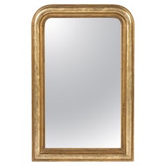 Rare 19th Century French Louis Philippe Mirror, Two-Tone Gilding, c.1870