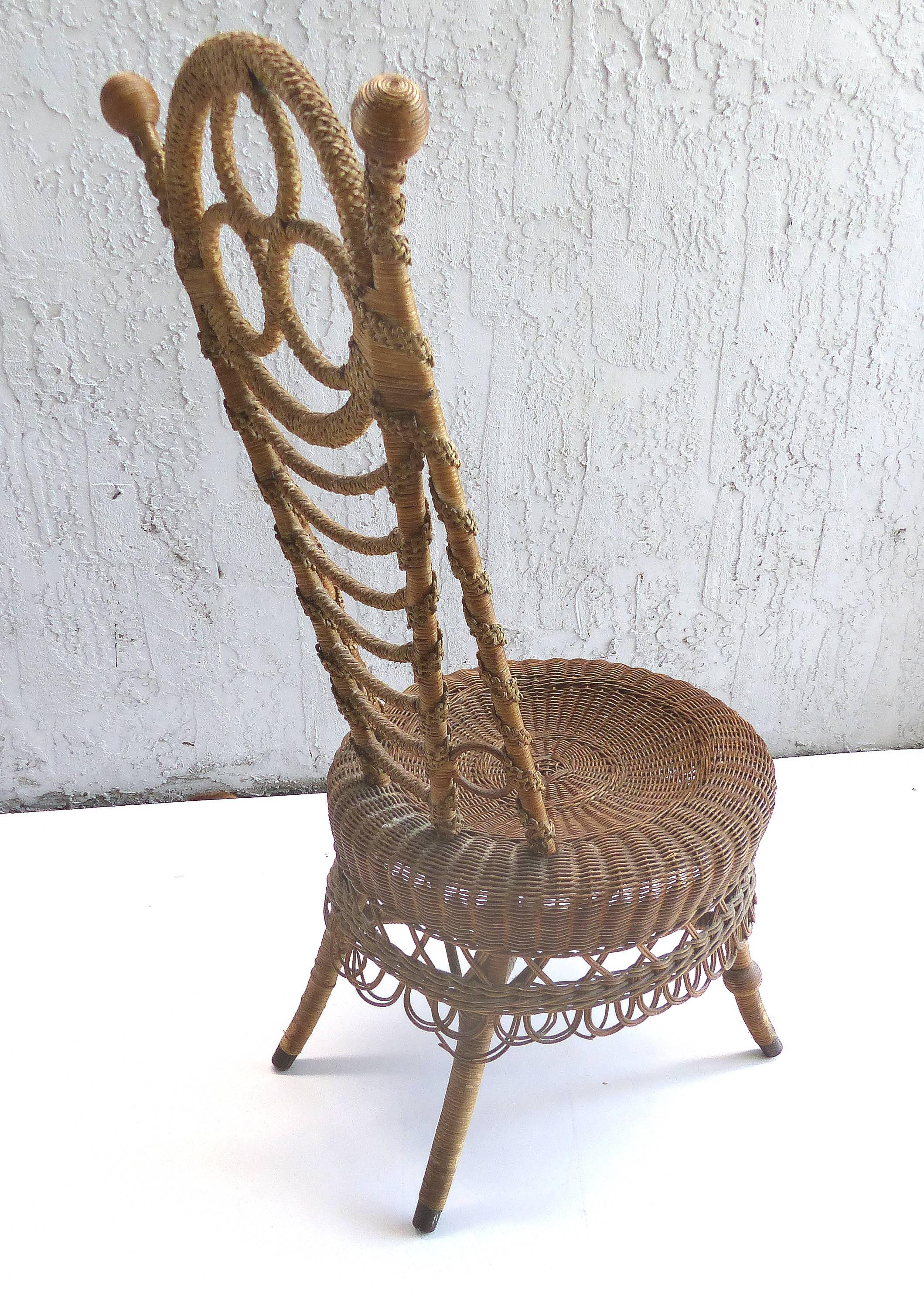victorian wicker chair