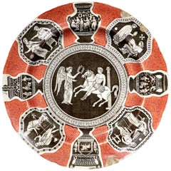 Rare 19th Century Herculaneum Factory ‘Greek Pattern’ Cabinet Plate, Circa 1805