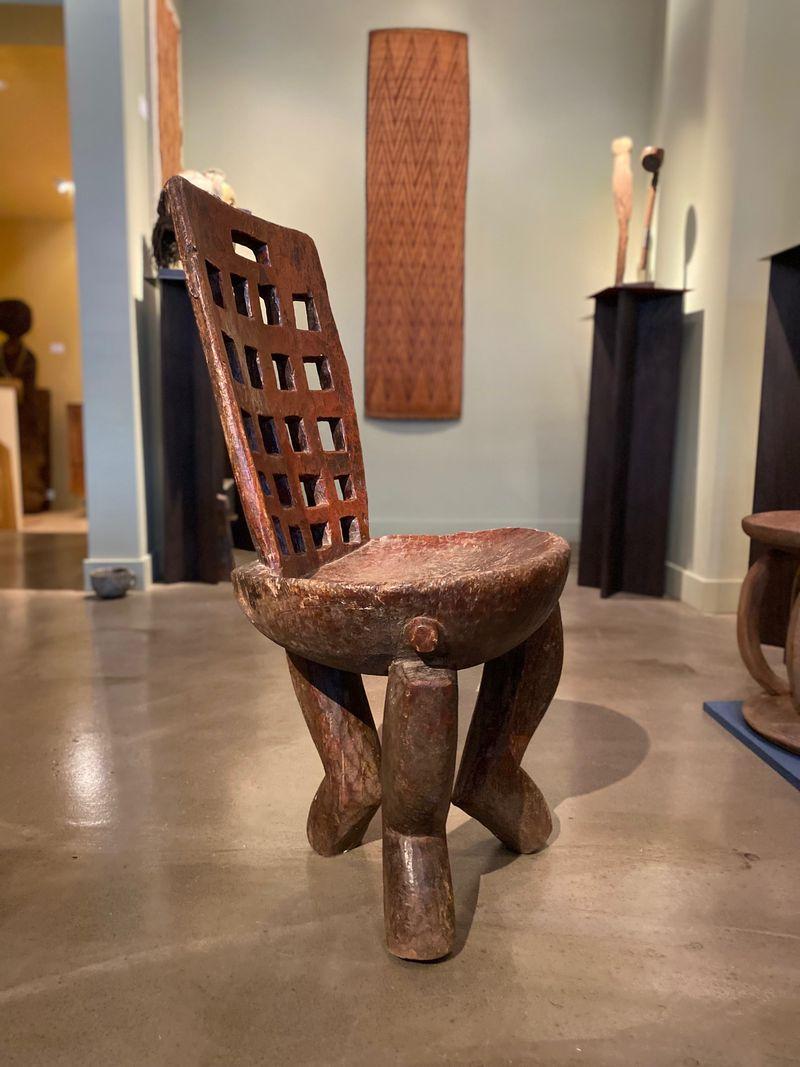 Rare 19th Century High-Backed Ethiopian Chair With Wonderful 'Dancing' Form For Sale 7