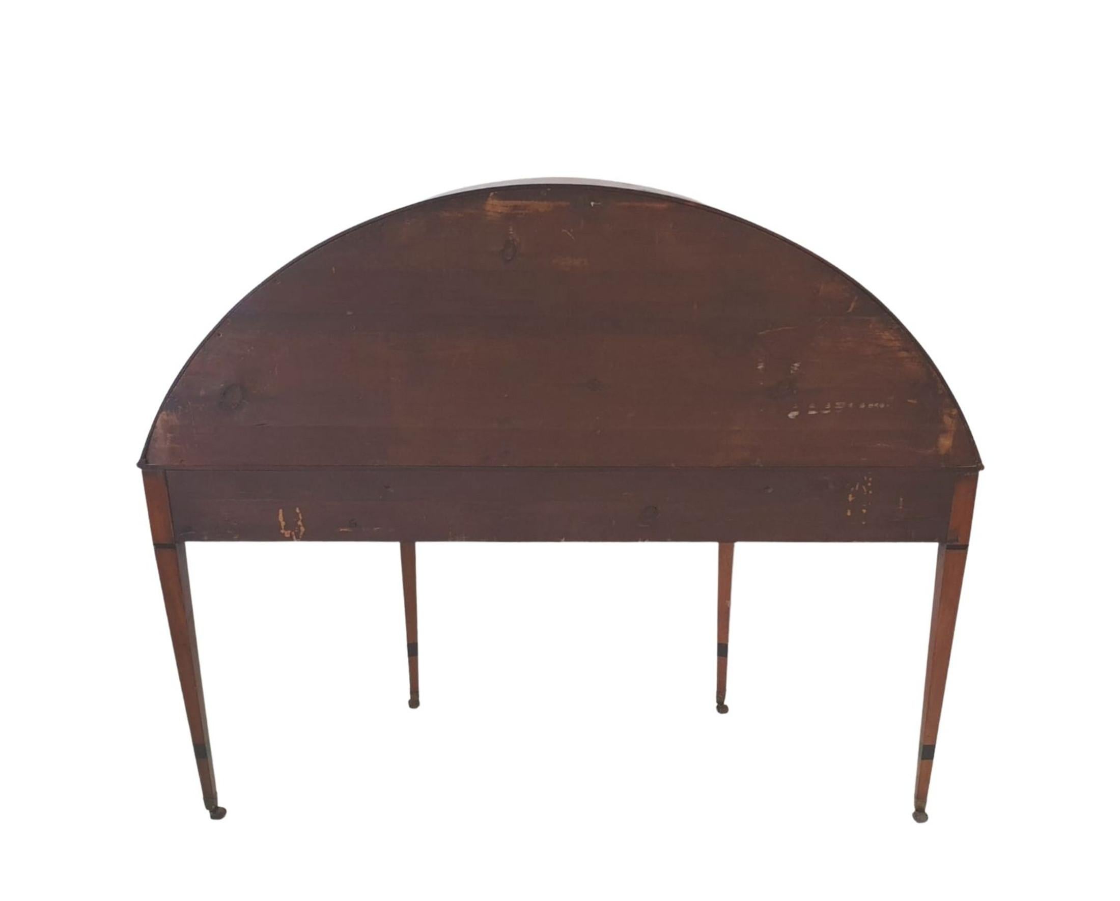 Rare 19th Century Inlaid Satinwood Sheraton Design Carlton House Desk For Sale 2