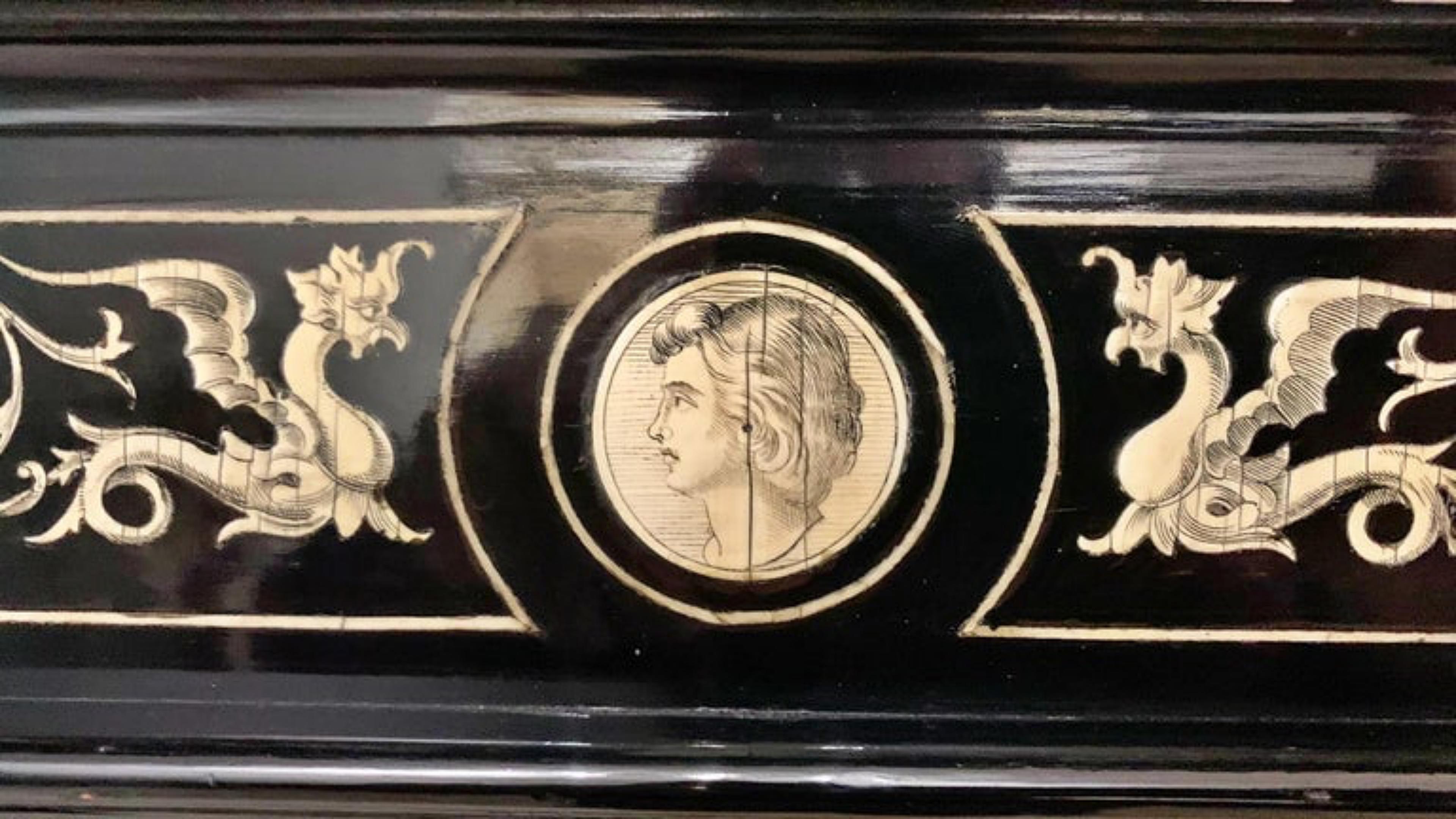Rare 19th Century Italian Vitrine Ferdinando Pogliani Style 1