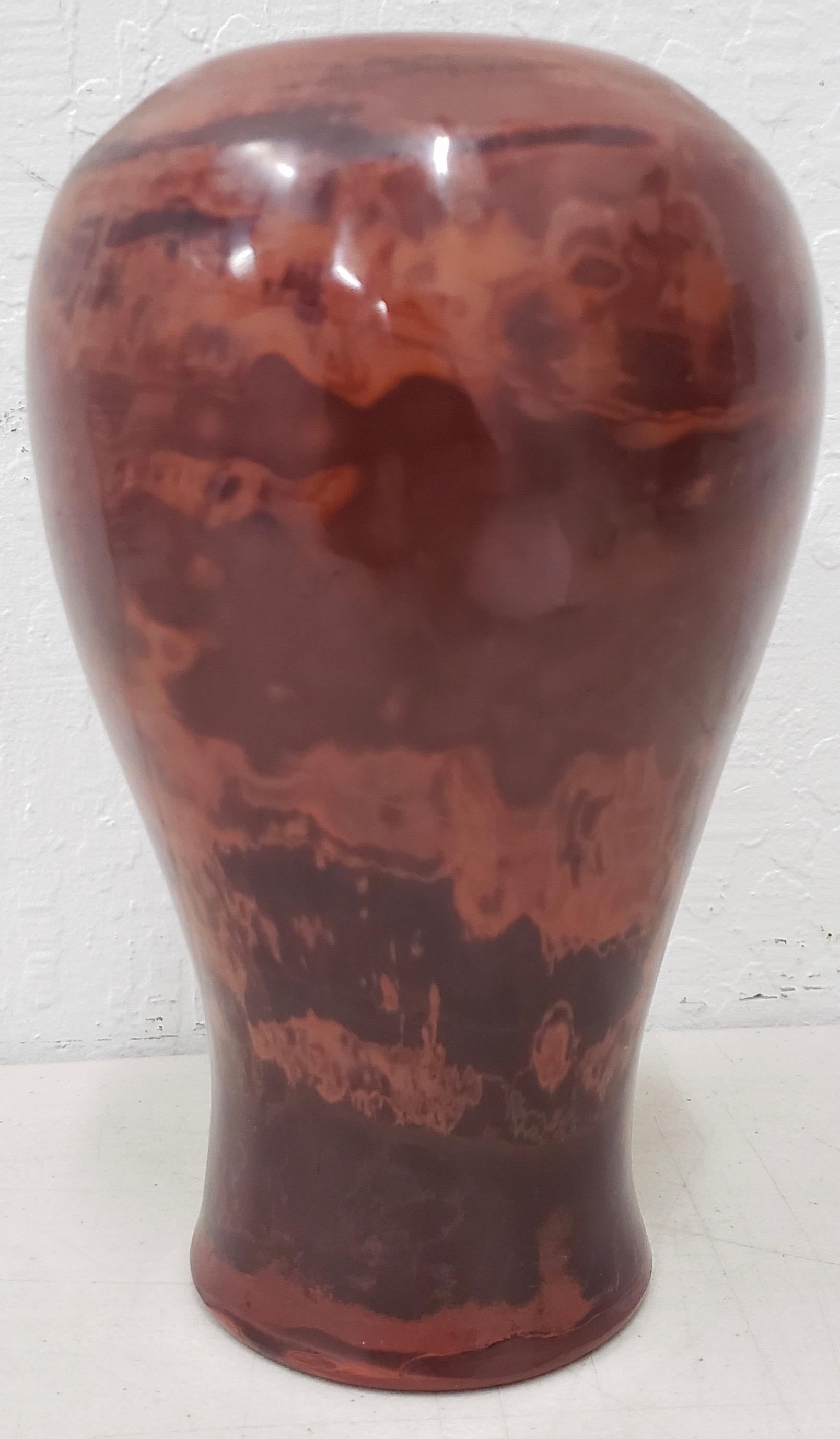 Rare 19th century large Chinese realgar peking glass meiping vase

Dimensions 3.75