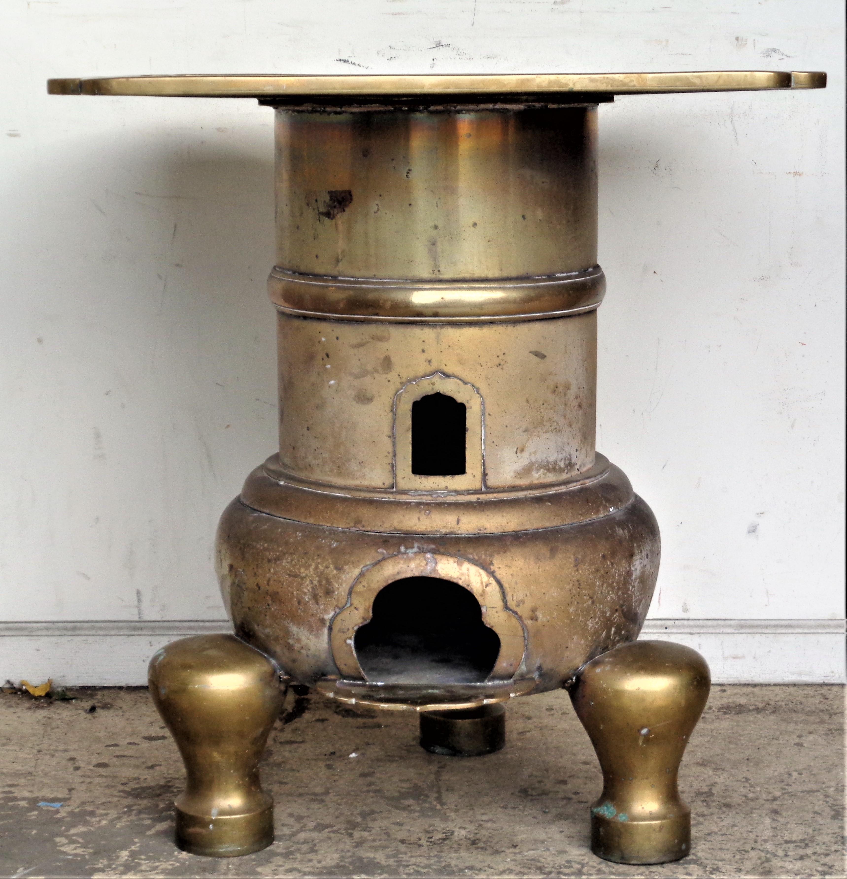 Antique Japanese large architectural pagoda form bronze kiln furnace for melting metal w/ the original ceramic insert ( signed at two places at top of insert in Japanese writing ) An incredibly beautiful and rare object ... for utilitarian or 