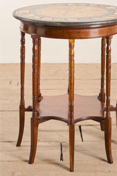 Rare 19th century Mahogany and Specimen marble side table