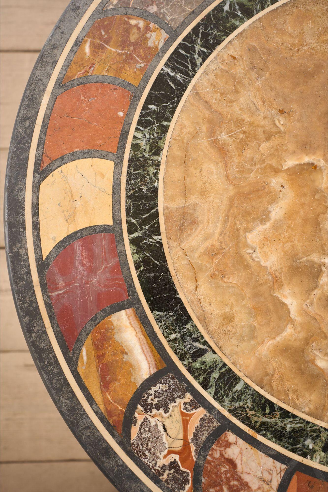 Marble Rare 19th century Mahogany and Specimen marble side table For Sale