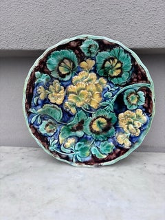 Rare 19th Century Majolica Melon Cantaloupe Platter Choisy Le Roi