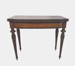 Rare 19th Century Museum Quality Marquetry Inlaid Card Table