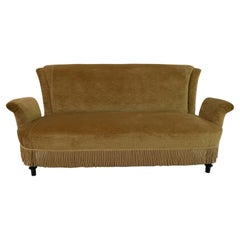 Rare 19th Century Napoleon III Velvet Sofa