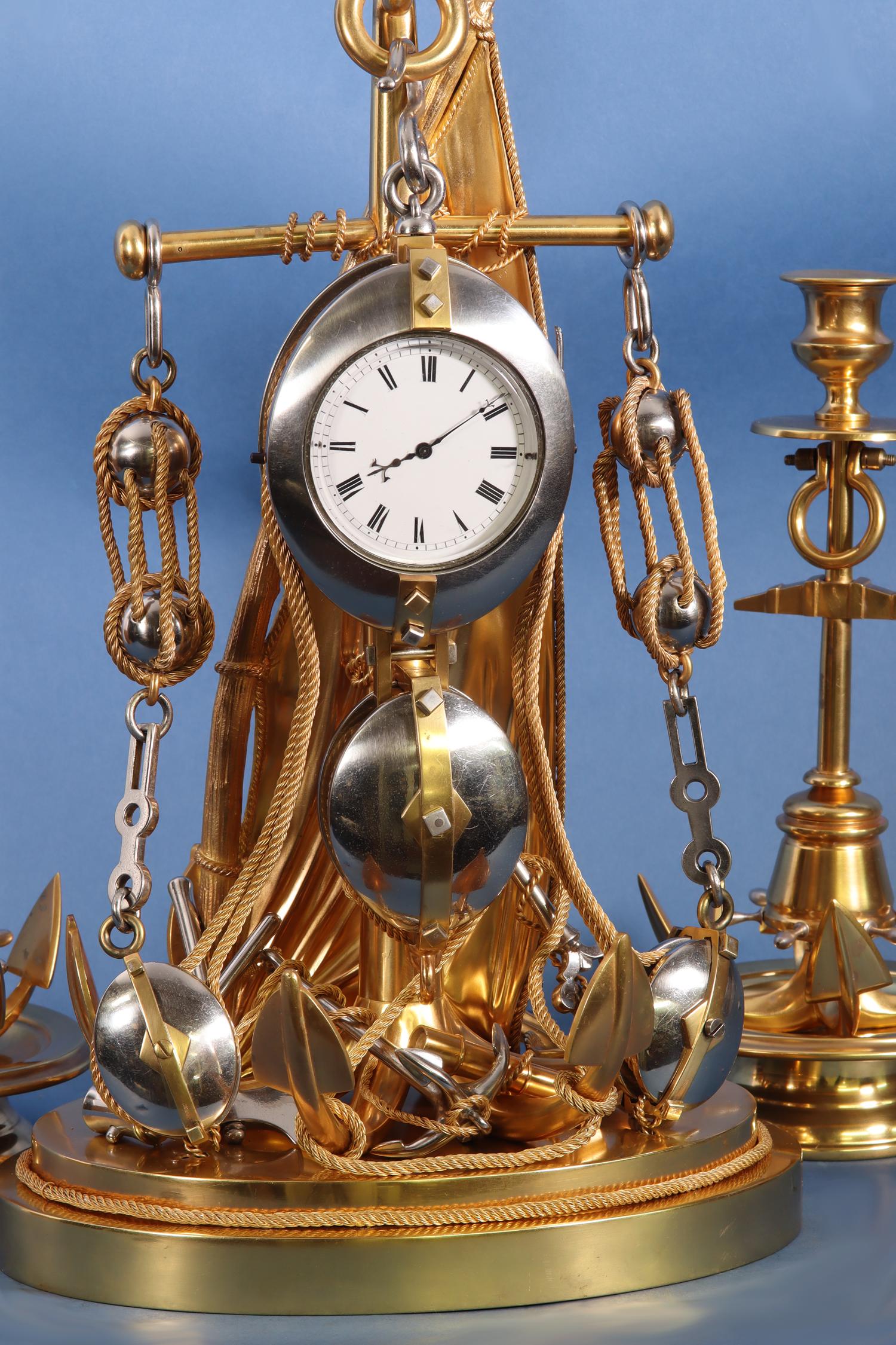 steampunk mantel clock