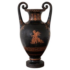 Antique Rare 19th Century Neoclassical Cast Iron Urn