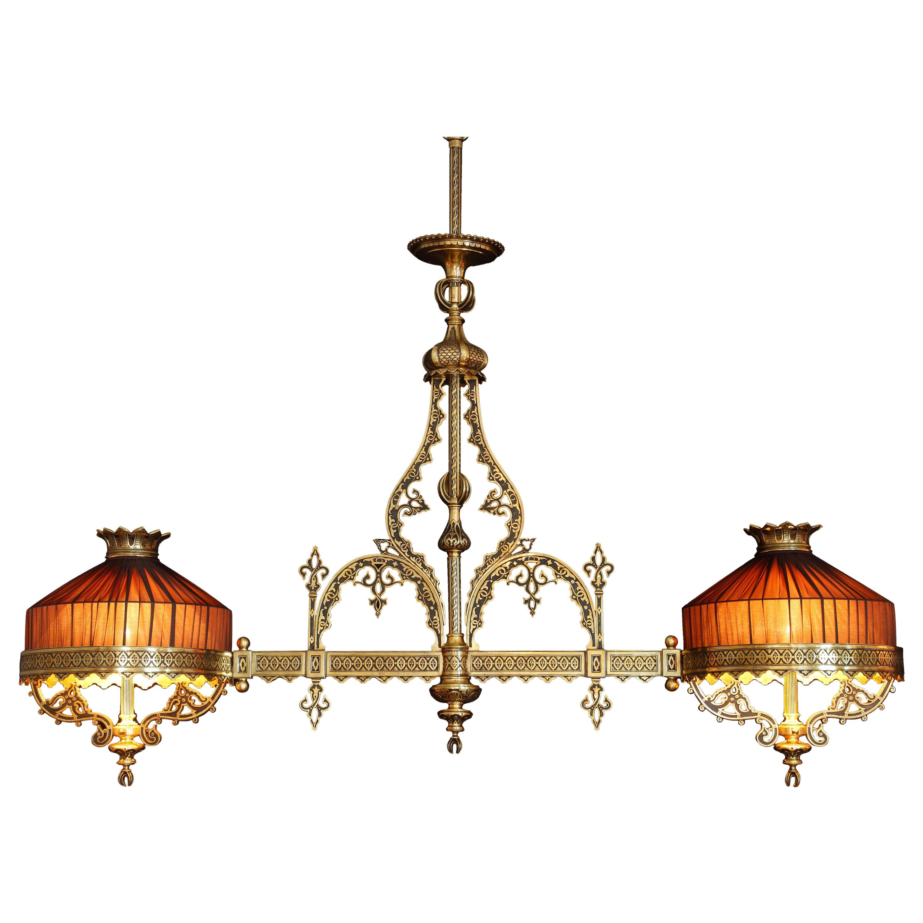 Rare "Ottoman" Bronze Chandelier, France, Circa 1880 For Sale