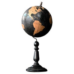 Rare globe graphique Philips du 19ème siècle