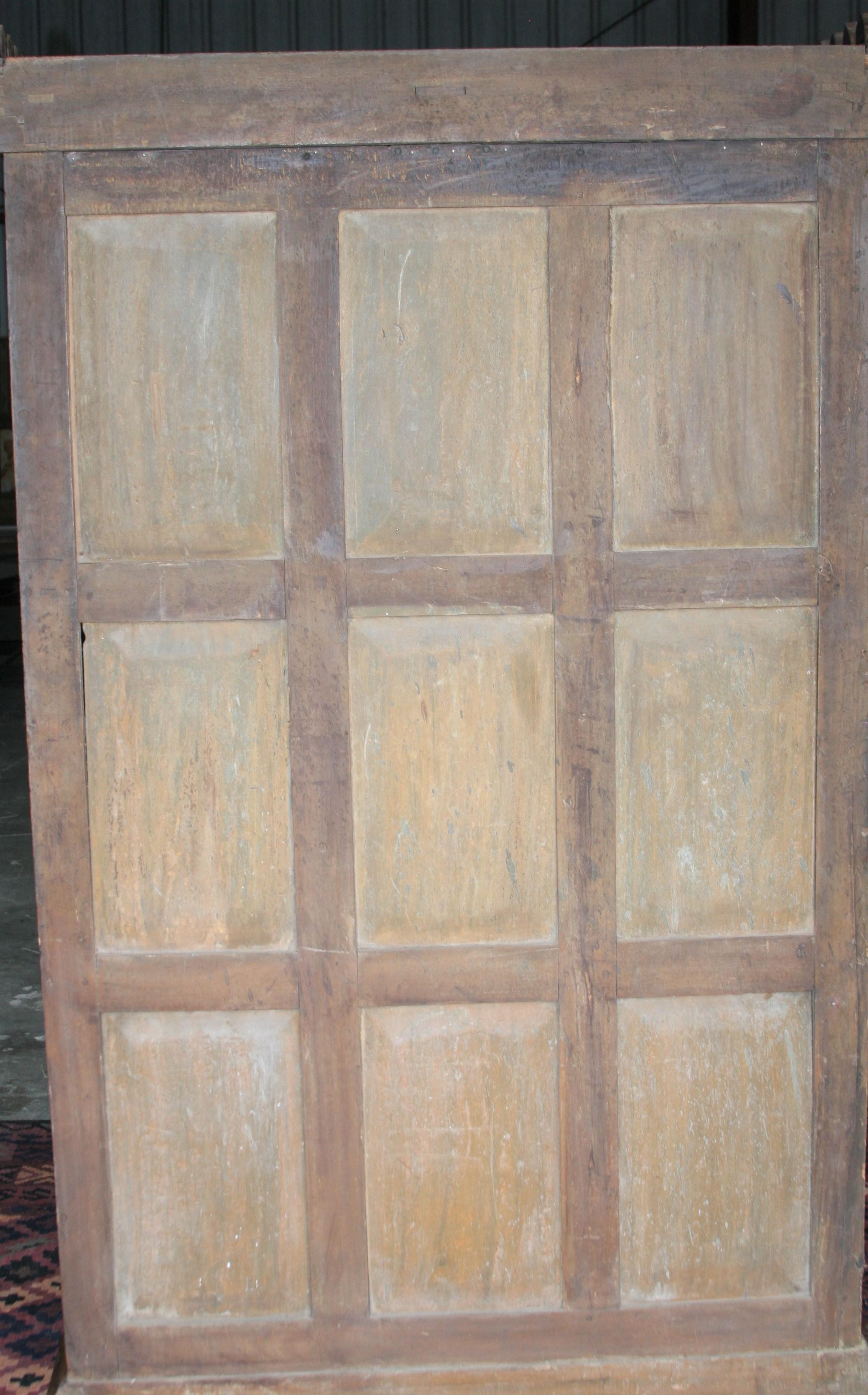 Rare 19th Century Solid Camphor Wood Cabinet from Lazarus of Calcutta For Sale 8