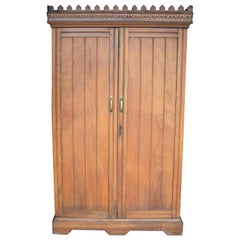 Rare 19th Century Solid Camphor Wood Cabinet from Lazarus of Calcutta